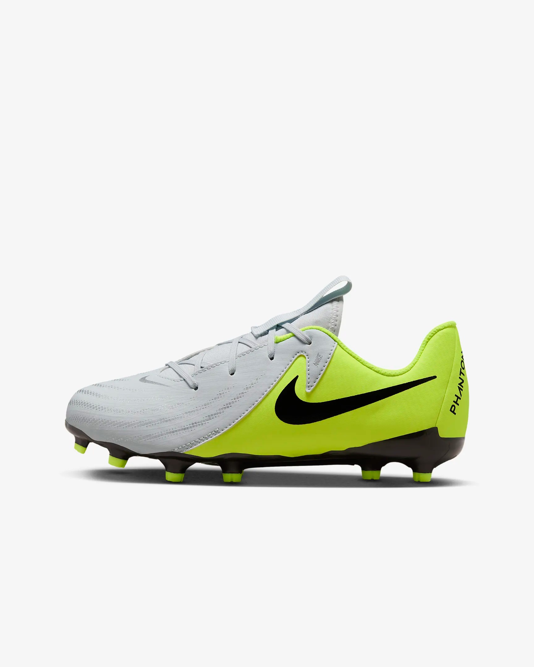 NIKE JR PHANTOM GX II ACADEMY METTALIC SILVER/VOLT/BLACK