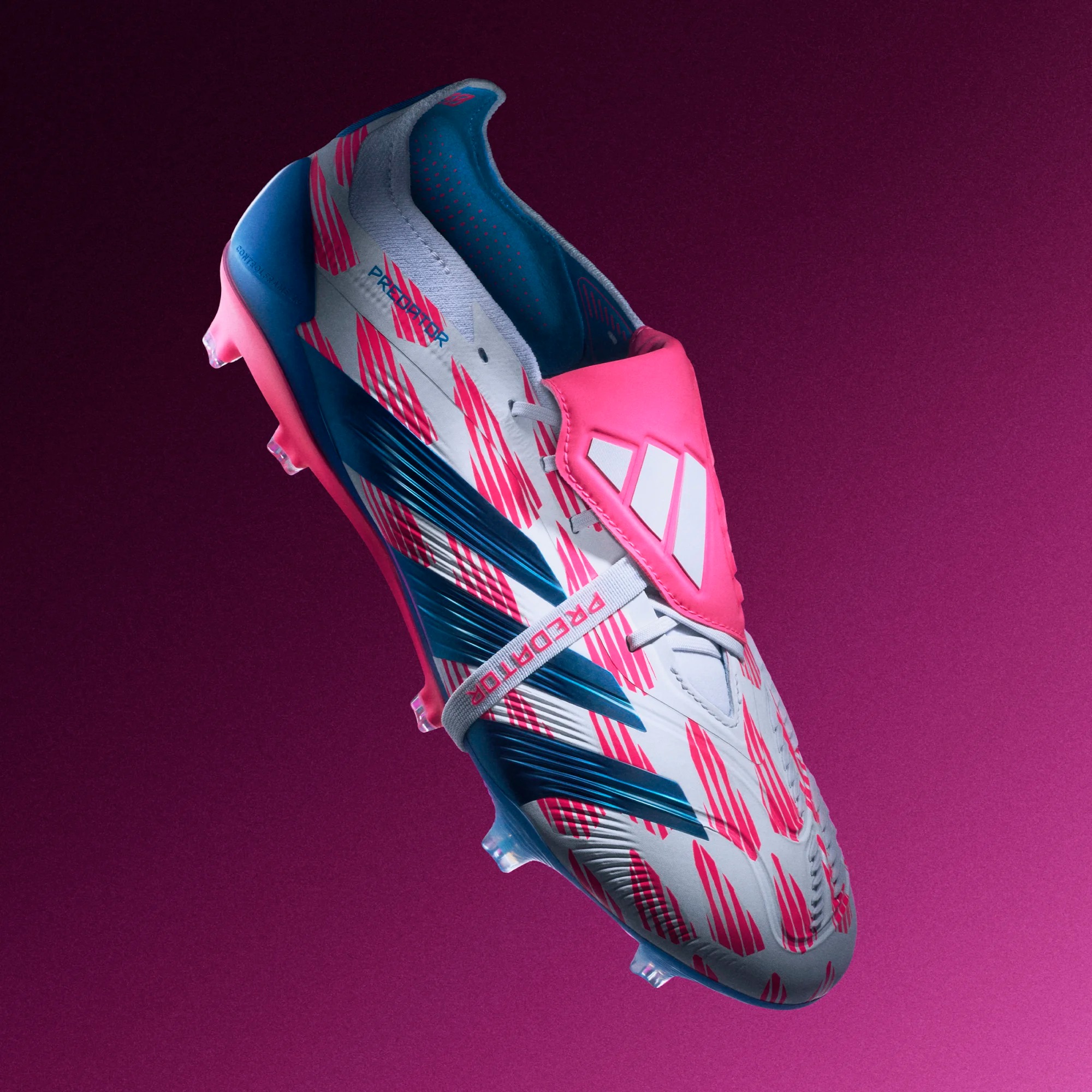 ADIDAS PREDATOR ELITE FT FG WHITE SOLAR BLUE SOLAR PINK