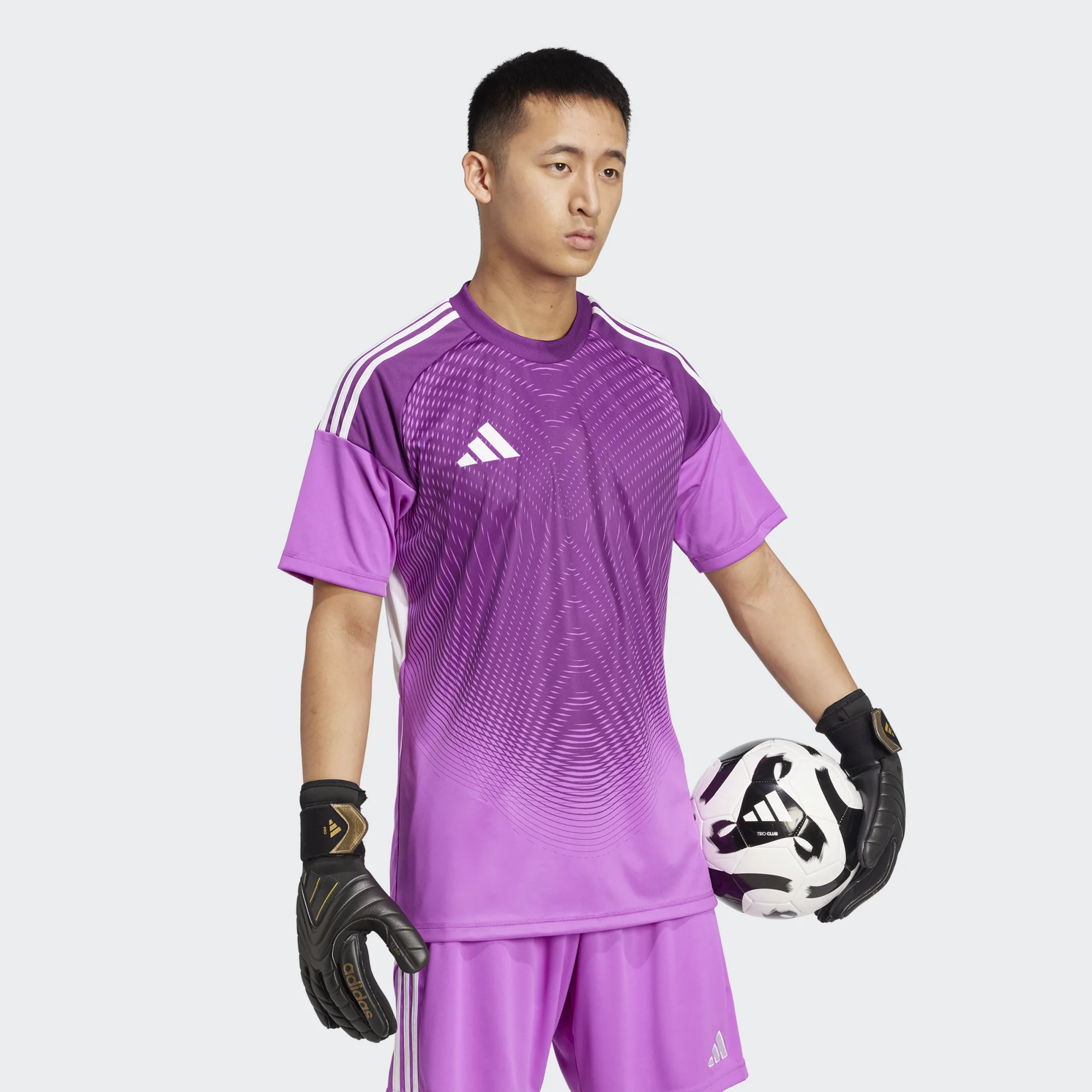 ADIDAS TIRO25 COMPETITION GK JERSEY SHORT SLEEVE PURPLE BURST