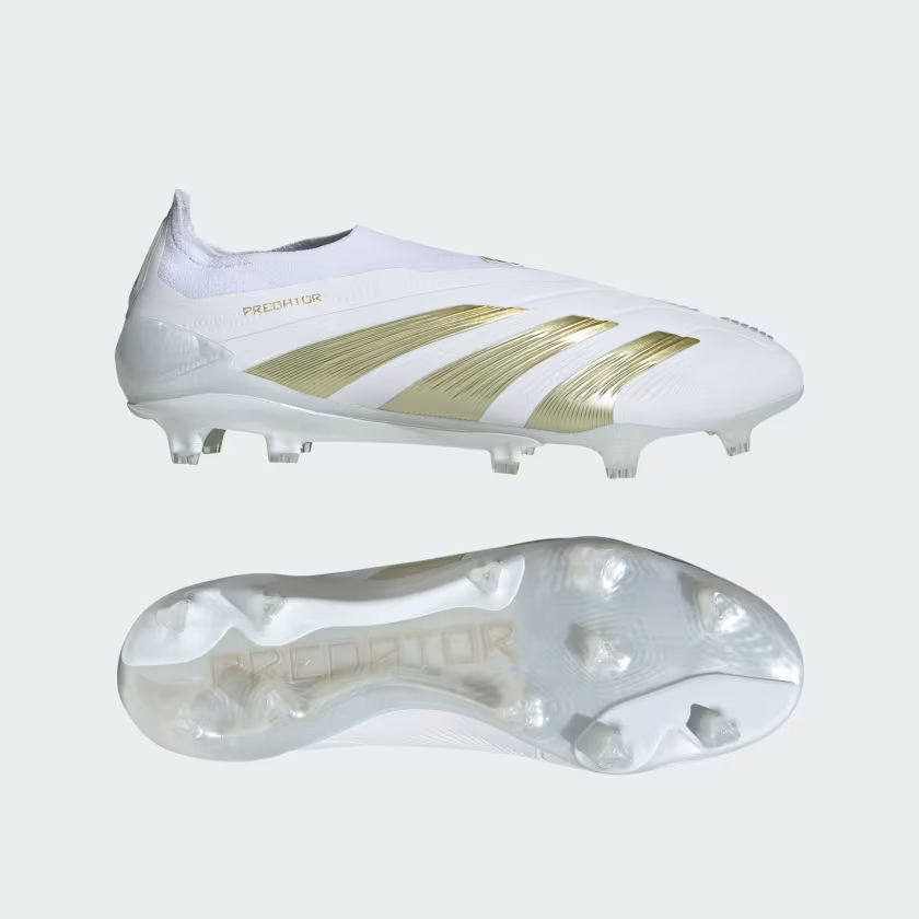 ADIDAS PREDATOR ELITE LL FG FOOTWEAR WHITE/METALLIC GOLD/FOOTWEAR WHITE