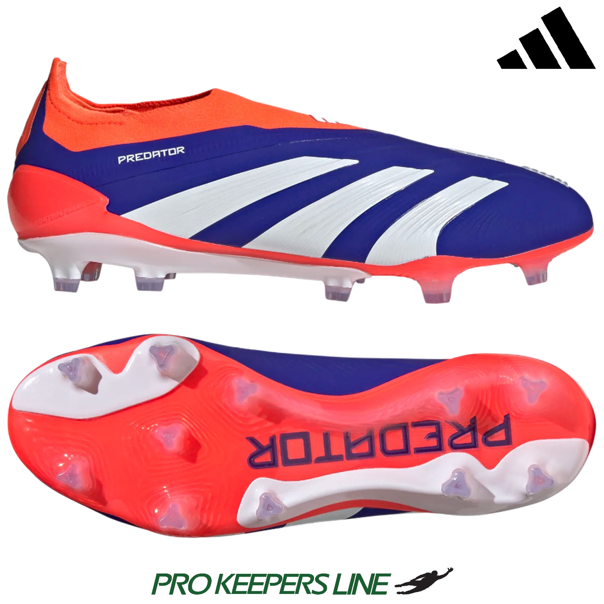 ADIDAS PREDATOR ELITE LL FG LUCID BLUE/WHITE/SOLAR RED