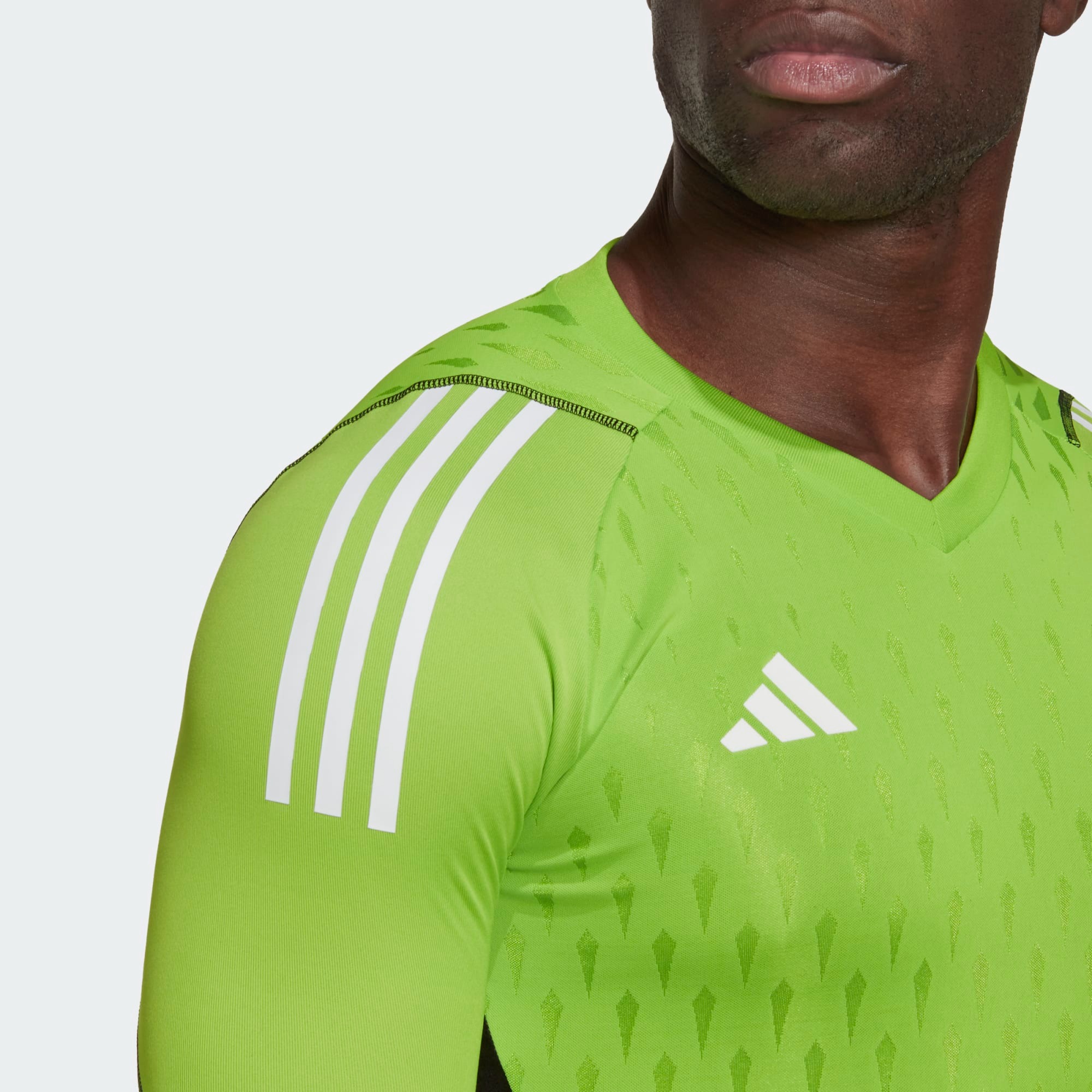 ADIDAS T23 PROMO GK JERSEY LS TEAM SEMI SOLAR GREEN 