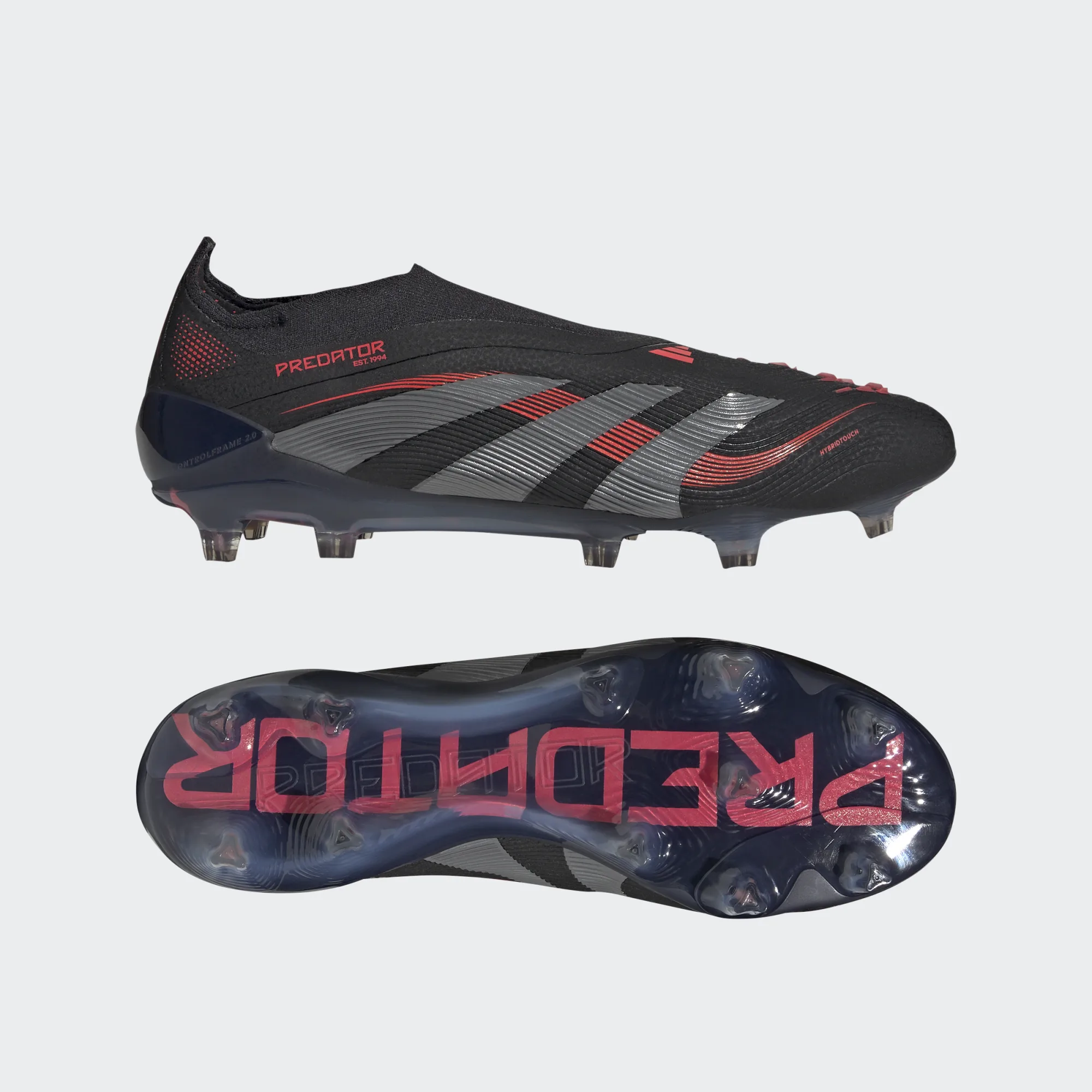 ADIDAS PREDATOR ELITE LL FG CORE BLACK/ GREY FOUR / LUCID RED