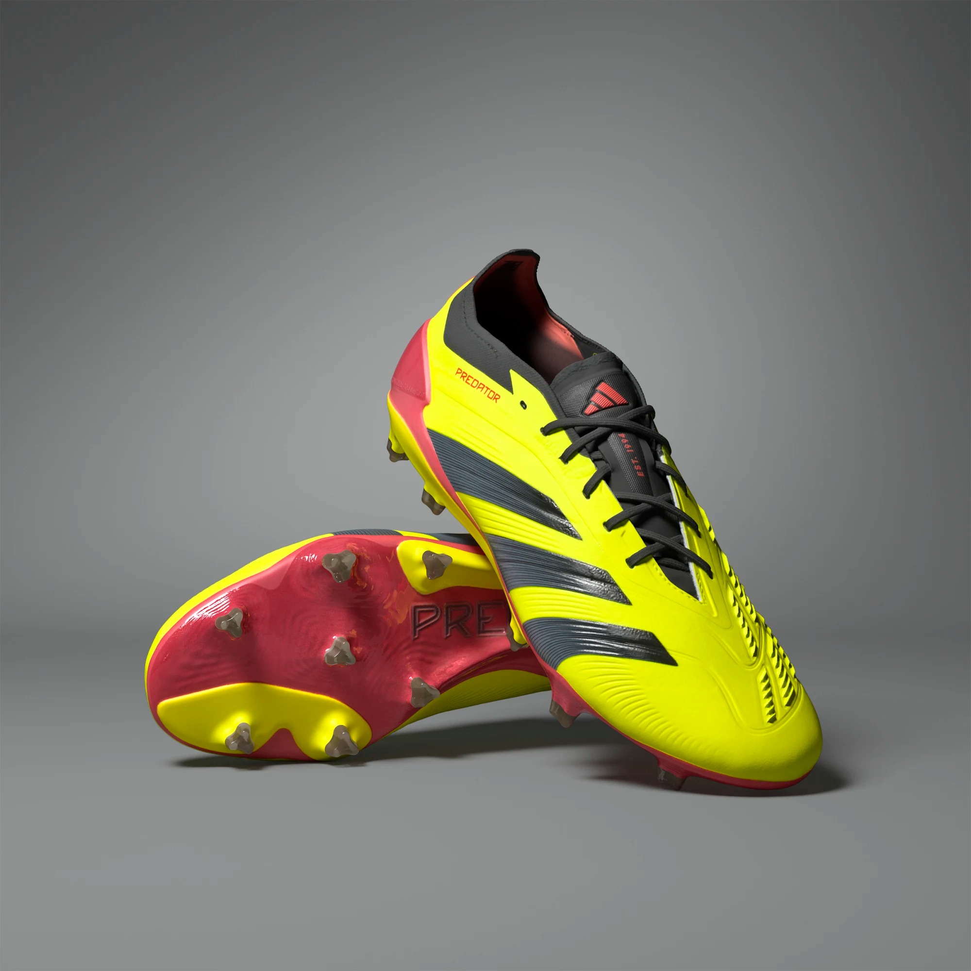 ADIDAS PREDATOR ELITE FG TEAM SOLAR YELLOW CORE BLACK SOLAR RED