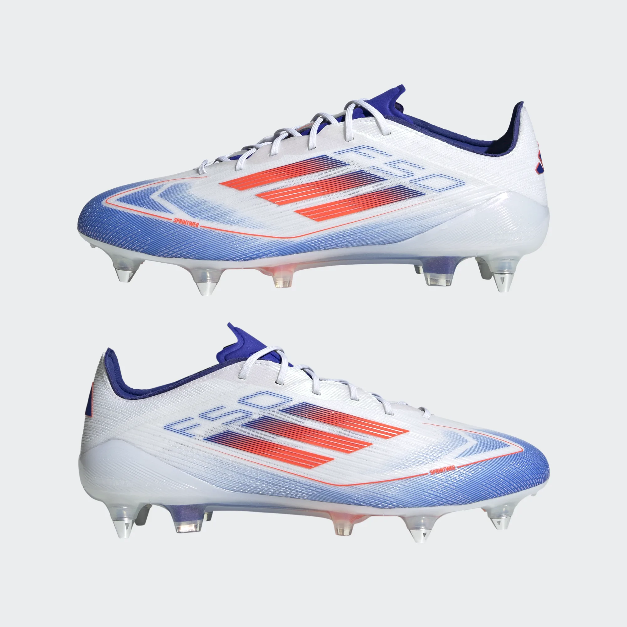 ADIDAS F50 ELITE SG WHITE/SOLAR RED/LUCID BLUE