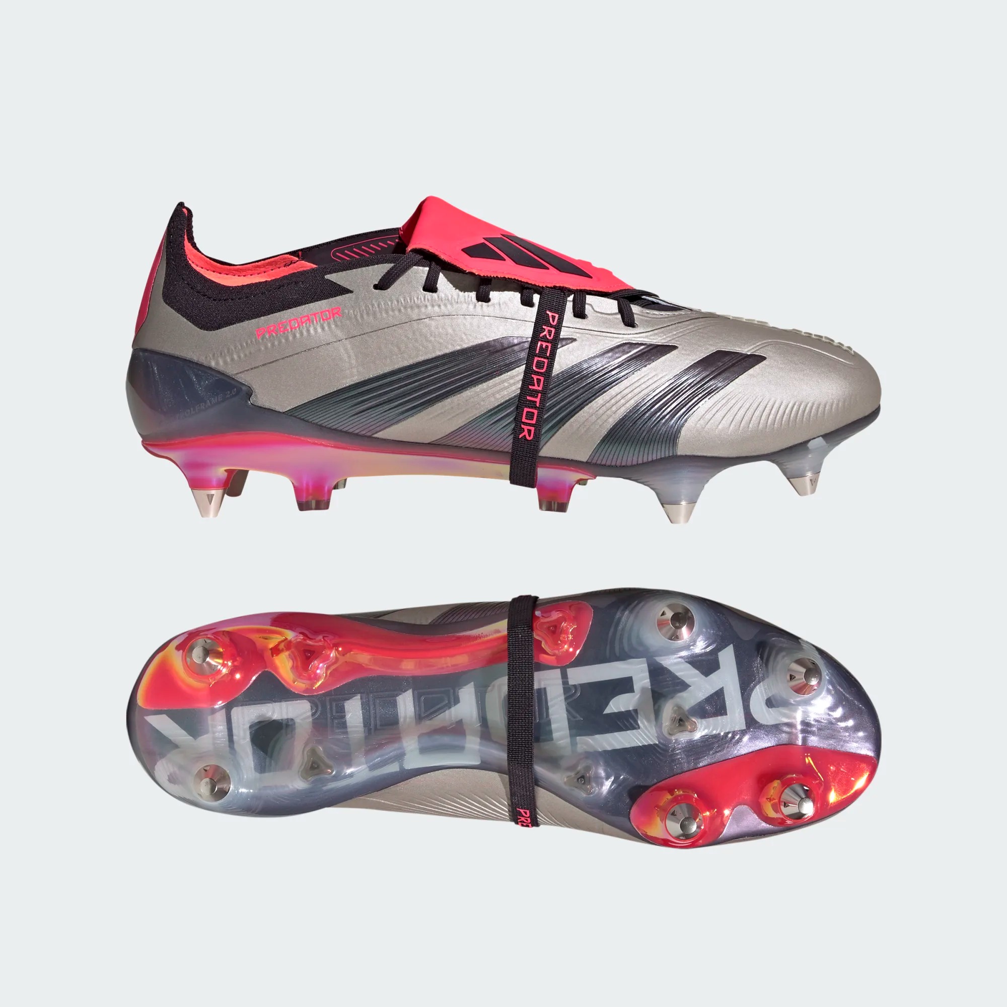 ADIDAS PREDATOR ELITE FT SG PLATIN METALLIC/AURORA BLACK/CARBON