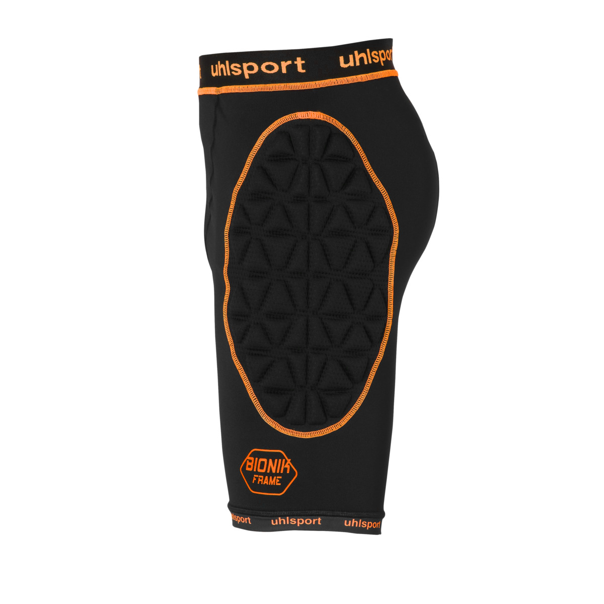 UHLSPORT BIONIKFRAME PADDED SHORT BLACK/ FLUO ORANGE