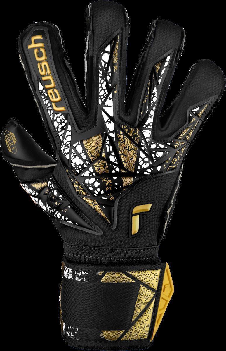 REUSCH ATTRAKT GOLD X EVOLUTION CUT FINGER SUPPORT BLACK/GOLD/WHITE