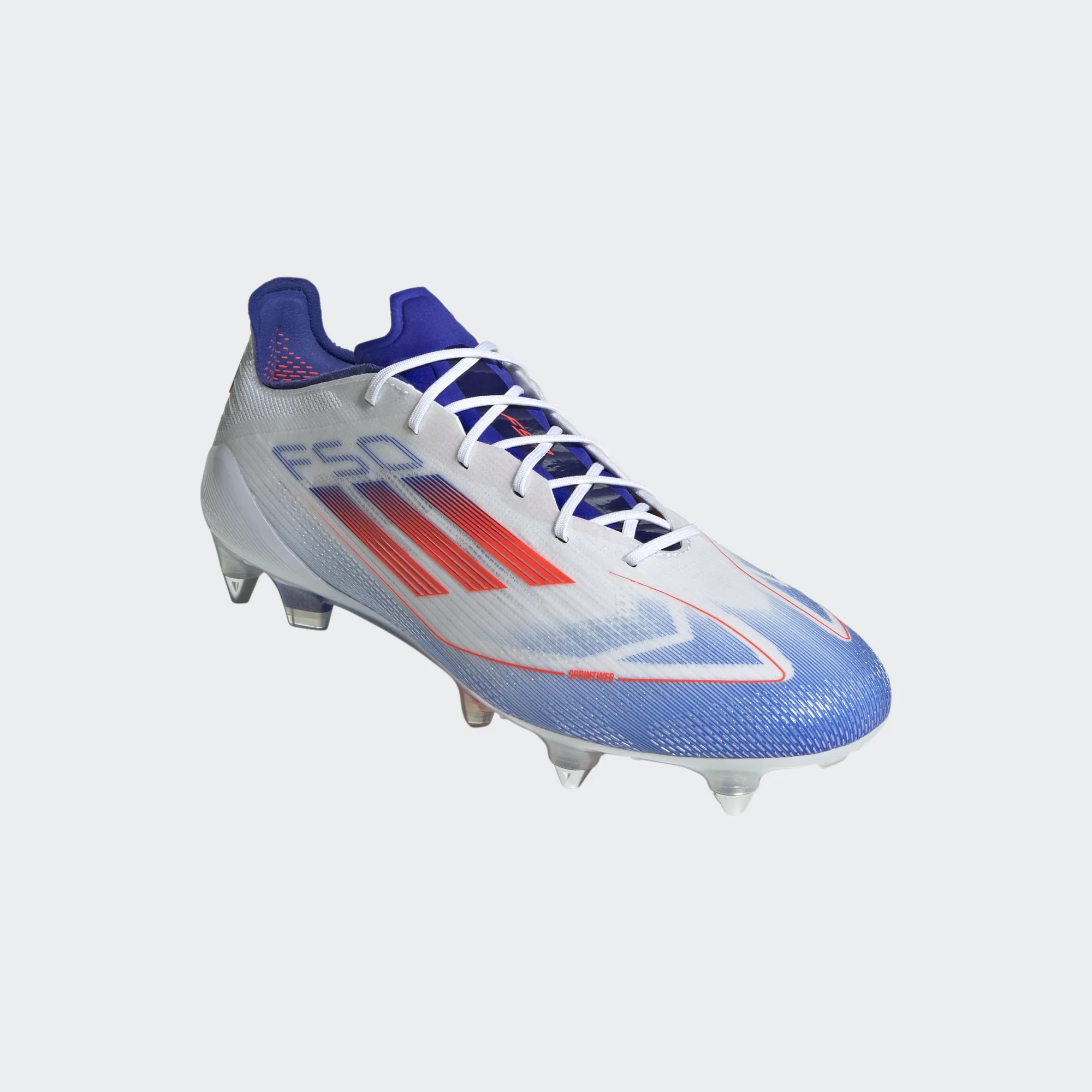 ADIDAS F50 ELITE SG WHITE/SOLAR RED/LUCID BLUE