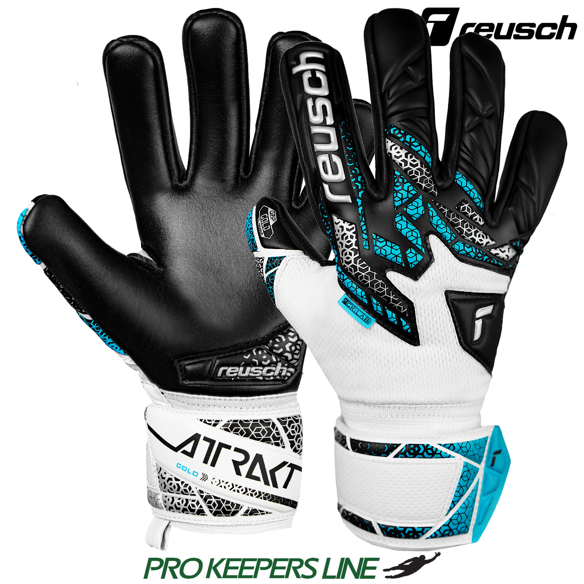 REUSCH ATTRAKT GOLD NC JUNIOR WHITE/SILVER/BLACK