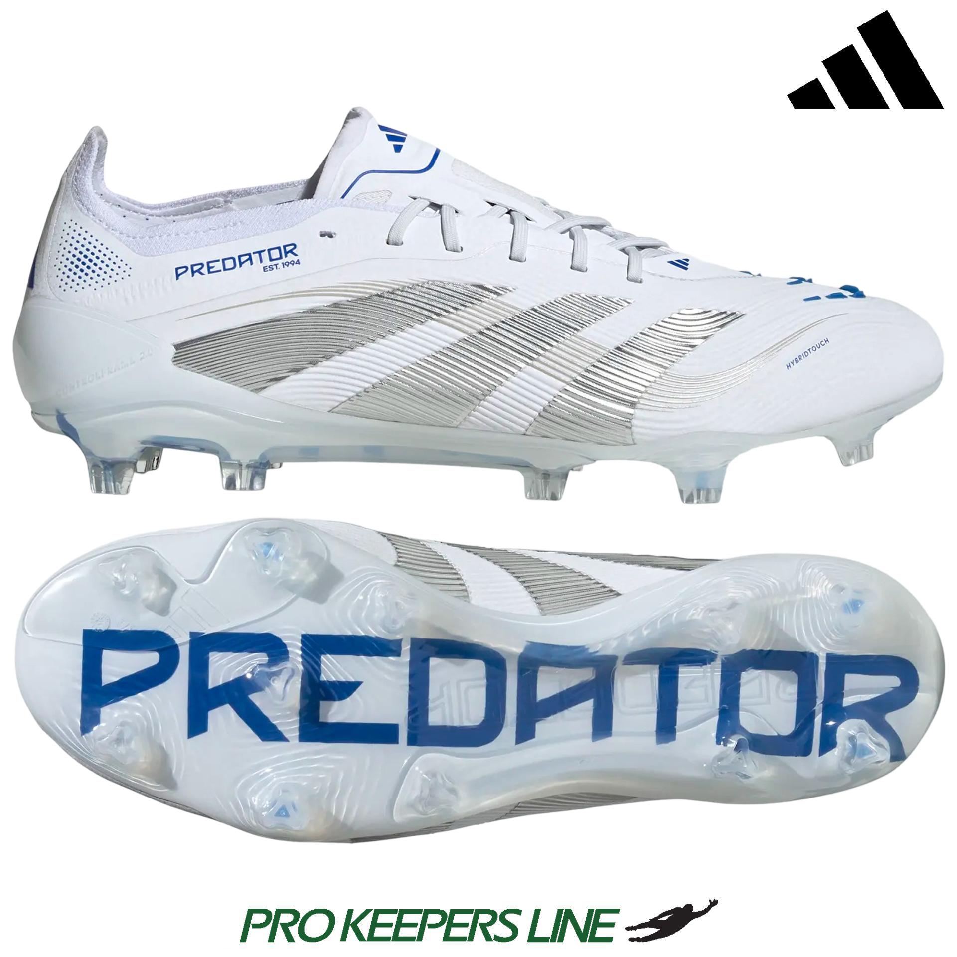 ADIDAS PREDATOR ELITE FG WHITE/SILVER METALLIC/BRIGHT ROYAL