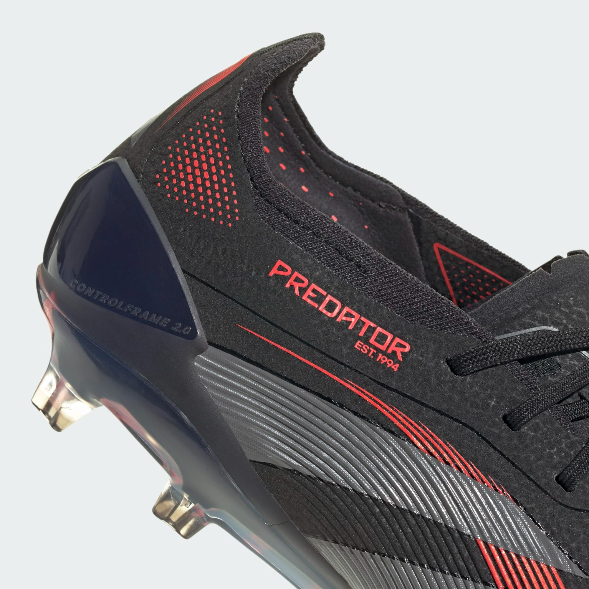 ADIDAS PREDATOR ELITE FG CORE BLACK/ GREY FOUR / LUCID RED