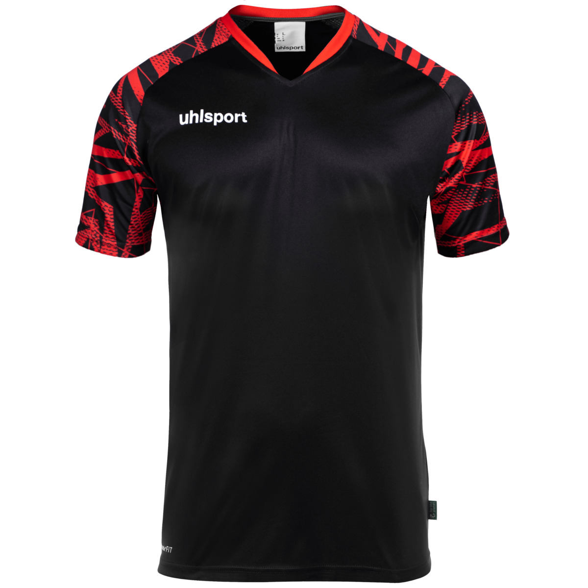 UHLSPORT GOAL 25 JERSEY SHORT SLEEVE BLACK/RED