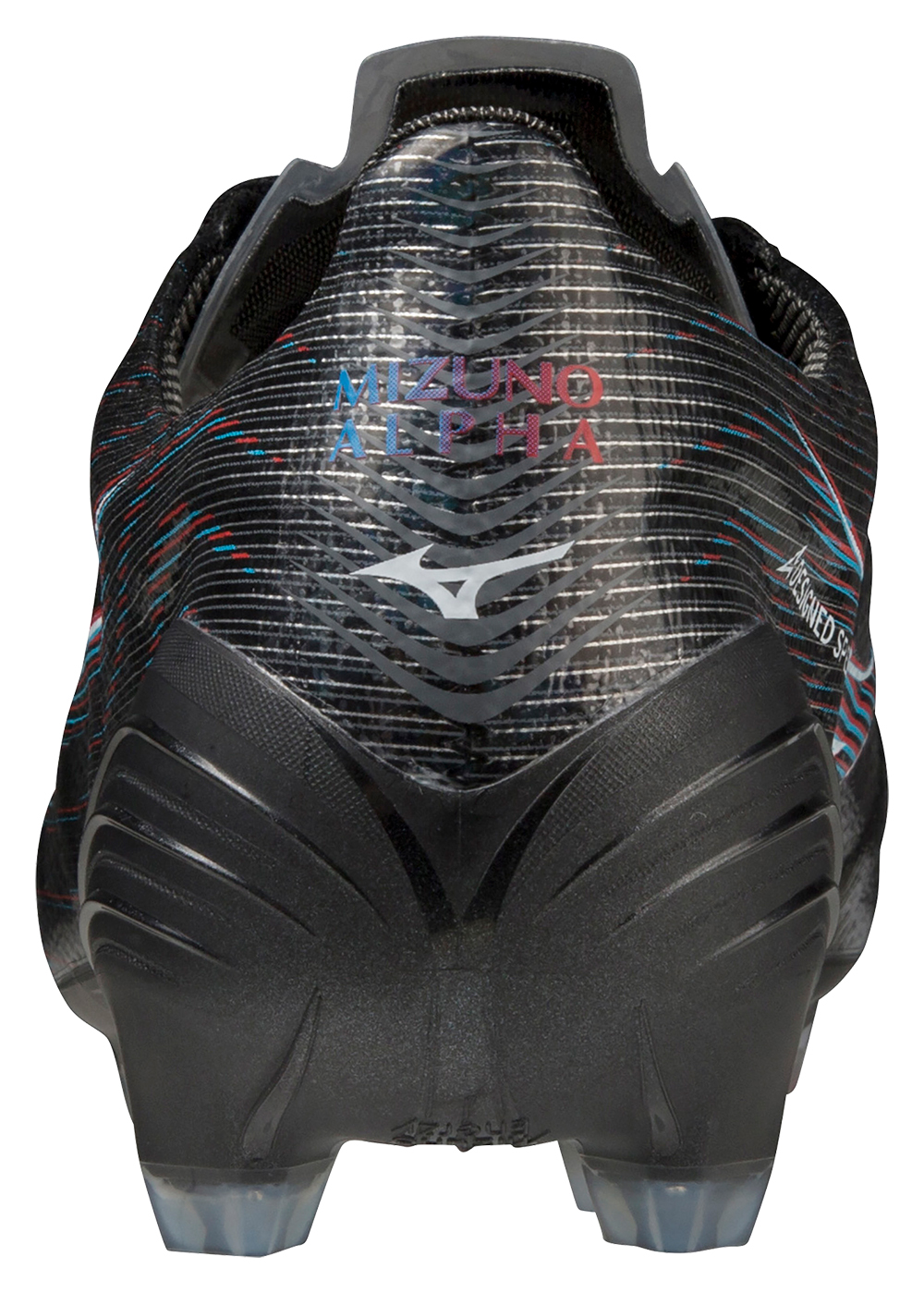 MIZUNO ALPHA ELITE BLACK/IGNITION RED/BLUE