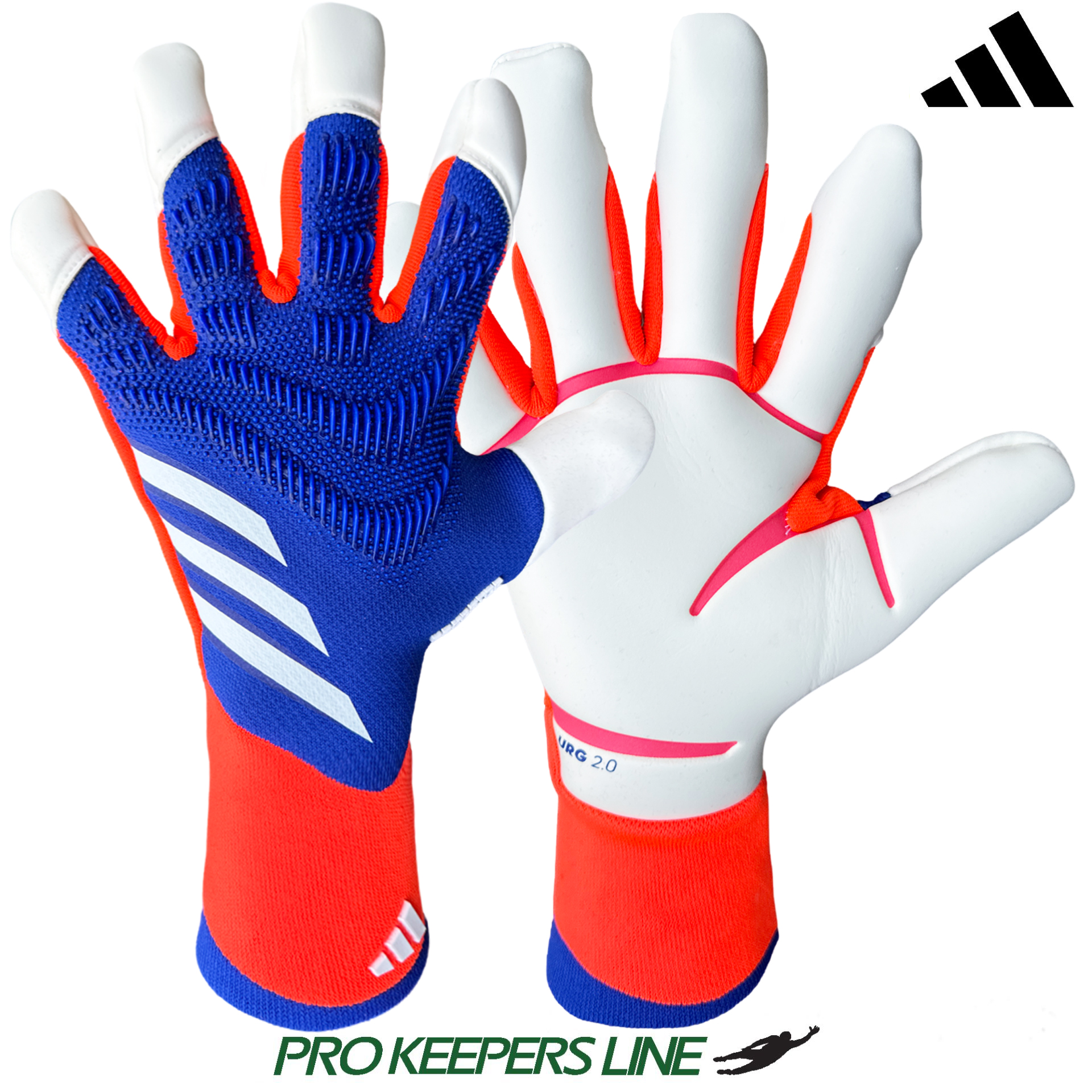 ADIDAS PREDATOR GL PRO HYBRID LUCID BLUE/SOLAR RED/WHITE