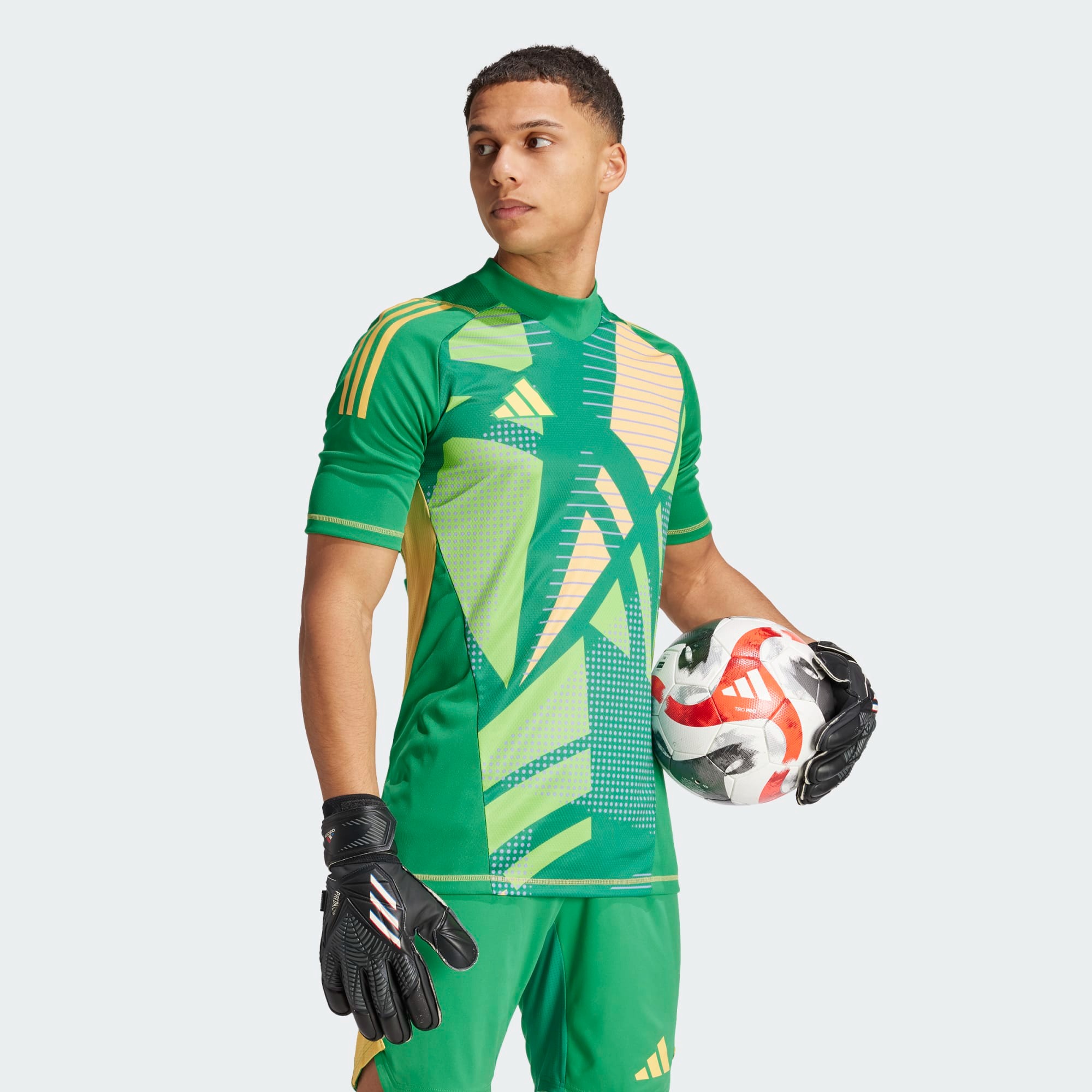 ADIDAS TIRO24 PRO GK JERSEY SHORT SLEEVE TEAM GREEN