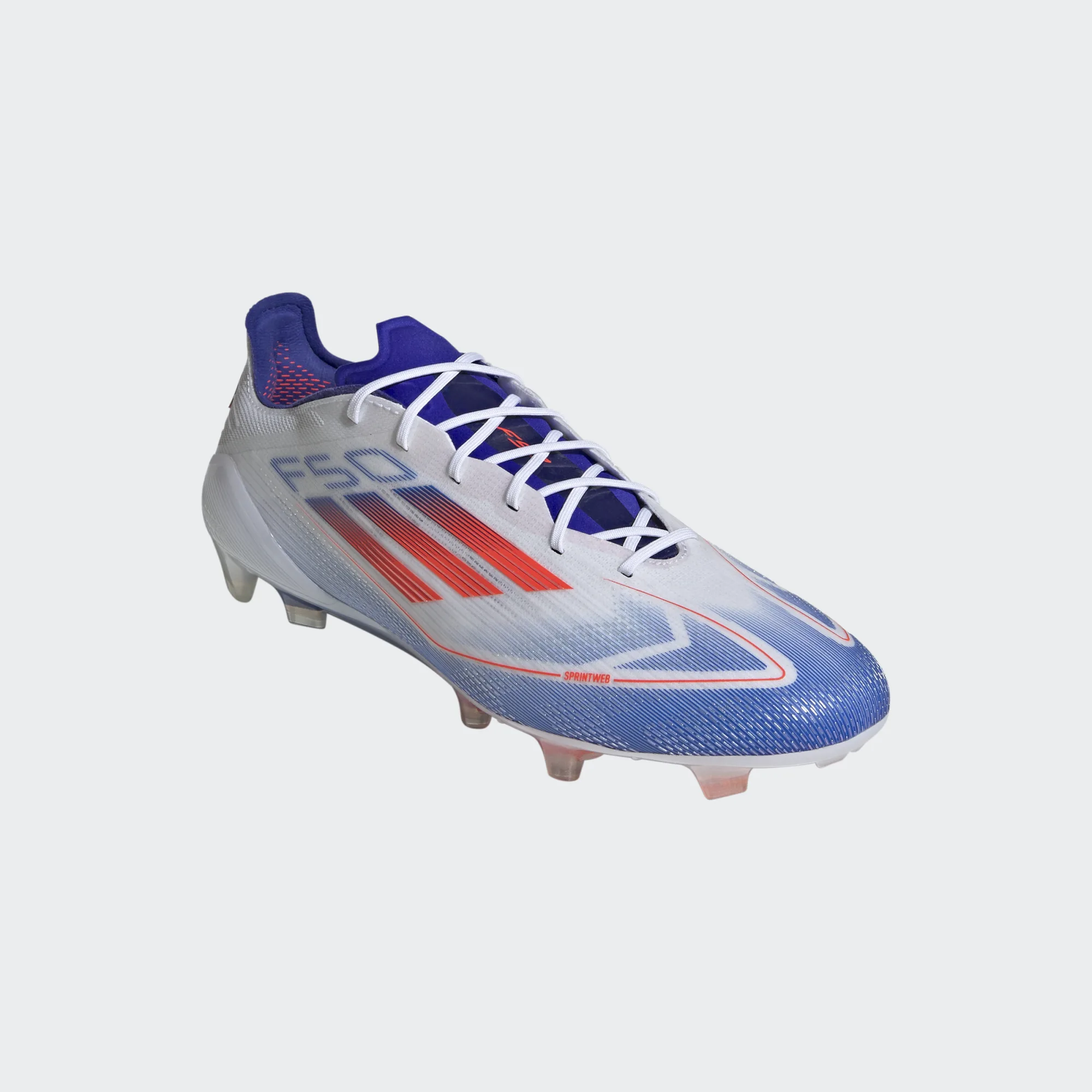 ADIDAS F50 ELITE FG WHITE/SOLAR RED/LUCID BLUE