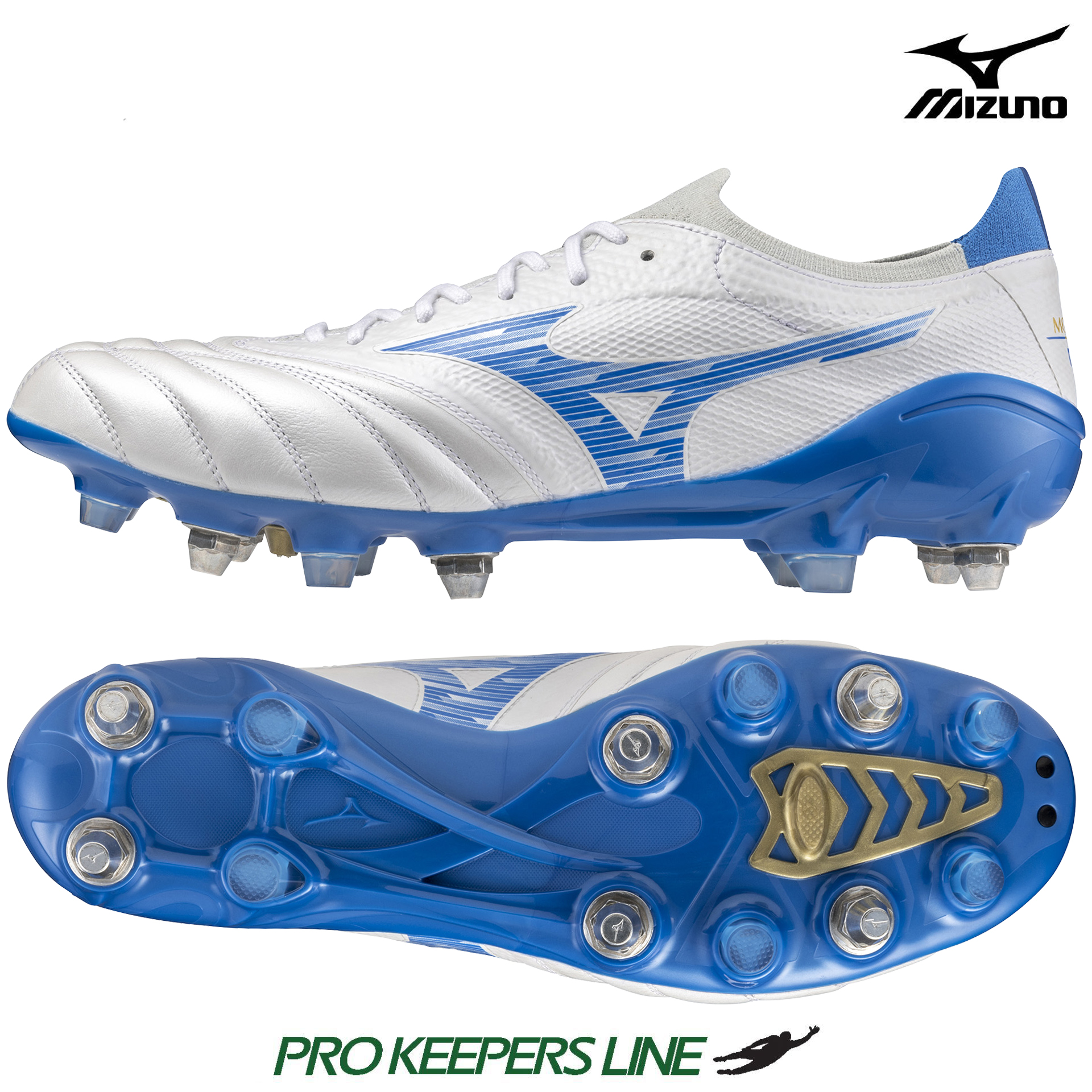 MIZUNO MORELIA NEO IV BETA ELITE MIX WHITE LASER BLUE