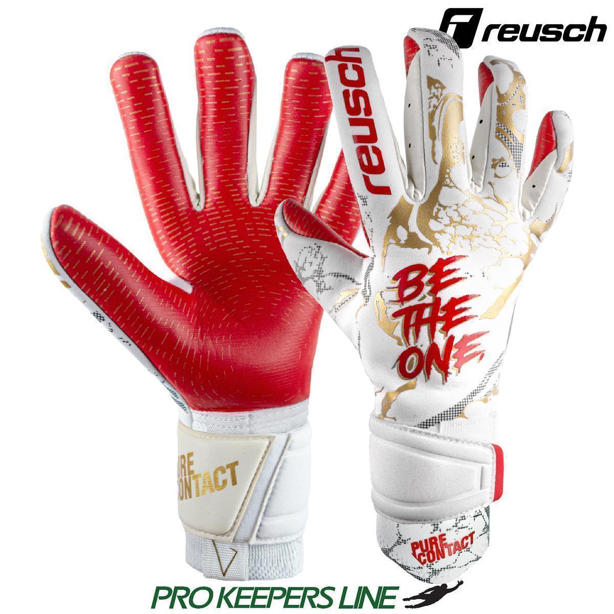 REUSCH PURE CONTACT GOLD X GLUEPRINT WHITE/GOLD/FIERY RED