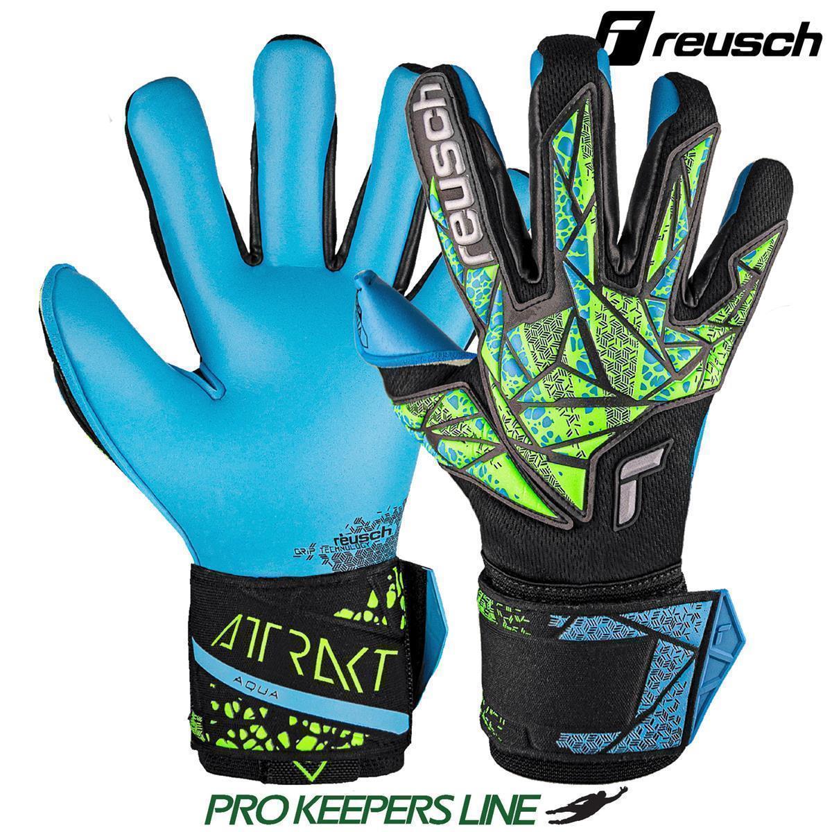 REUSCH ATTRAKT AQUA BLACK/FLUO LIME/AQUA