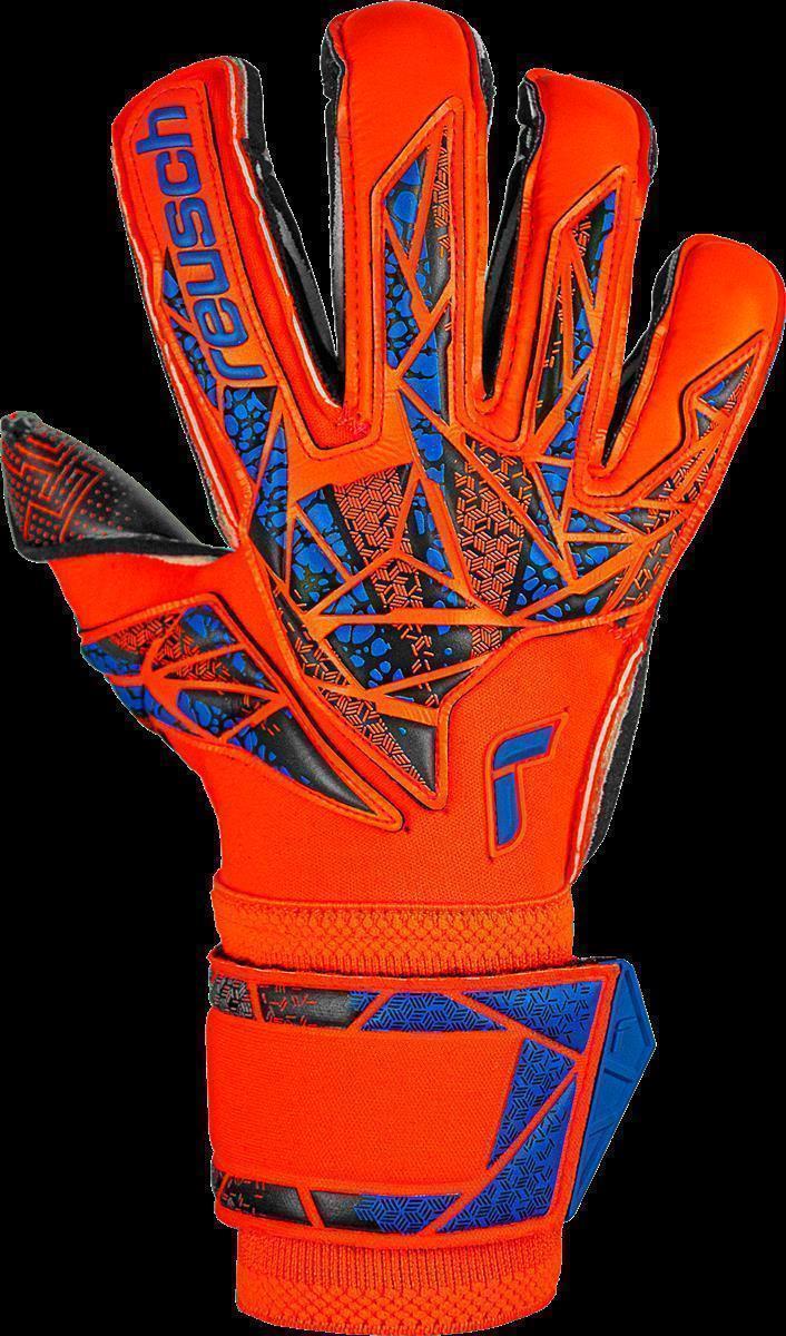 REUSCH ATTRAKT GOLD X EVOLUTION GLUEPRINT HYPER ORANGE/ELECTRIC BLUE/BLACK