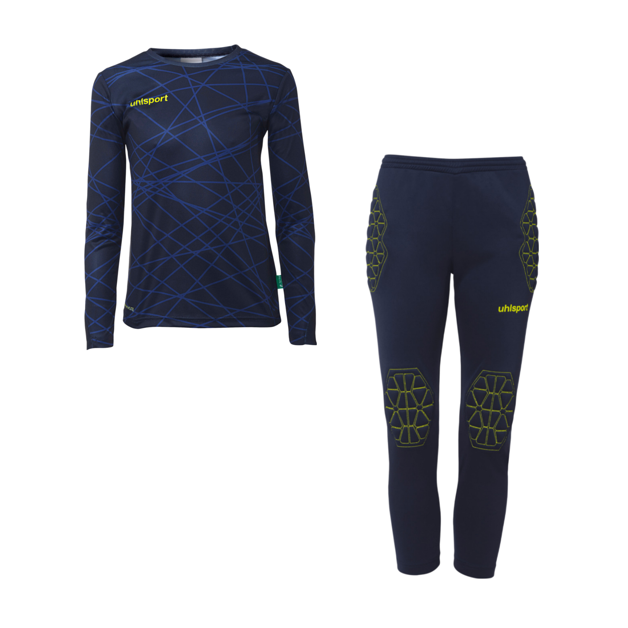 UHLSPORT PREDICTION GK SET JUNIOR NAVY/FLUO YELLOW