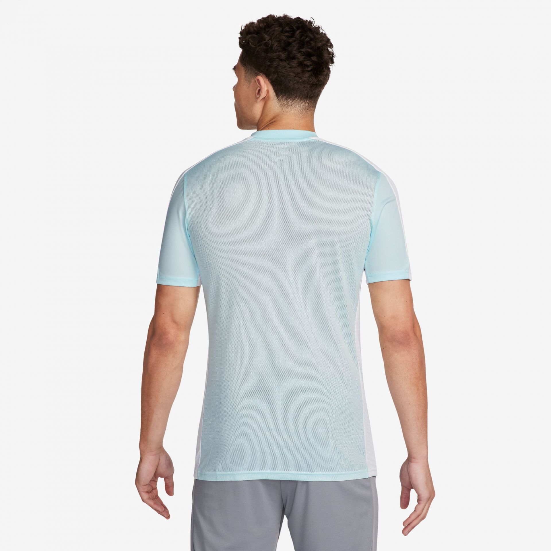 NIKE ACADEMY MEN'S DRI-FIT SHORT-SLEEVE FOOTBALL TOP GLACIER BLUE/WHITE