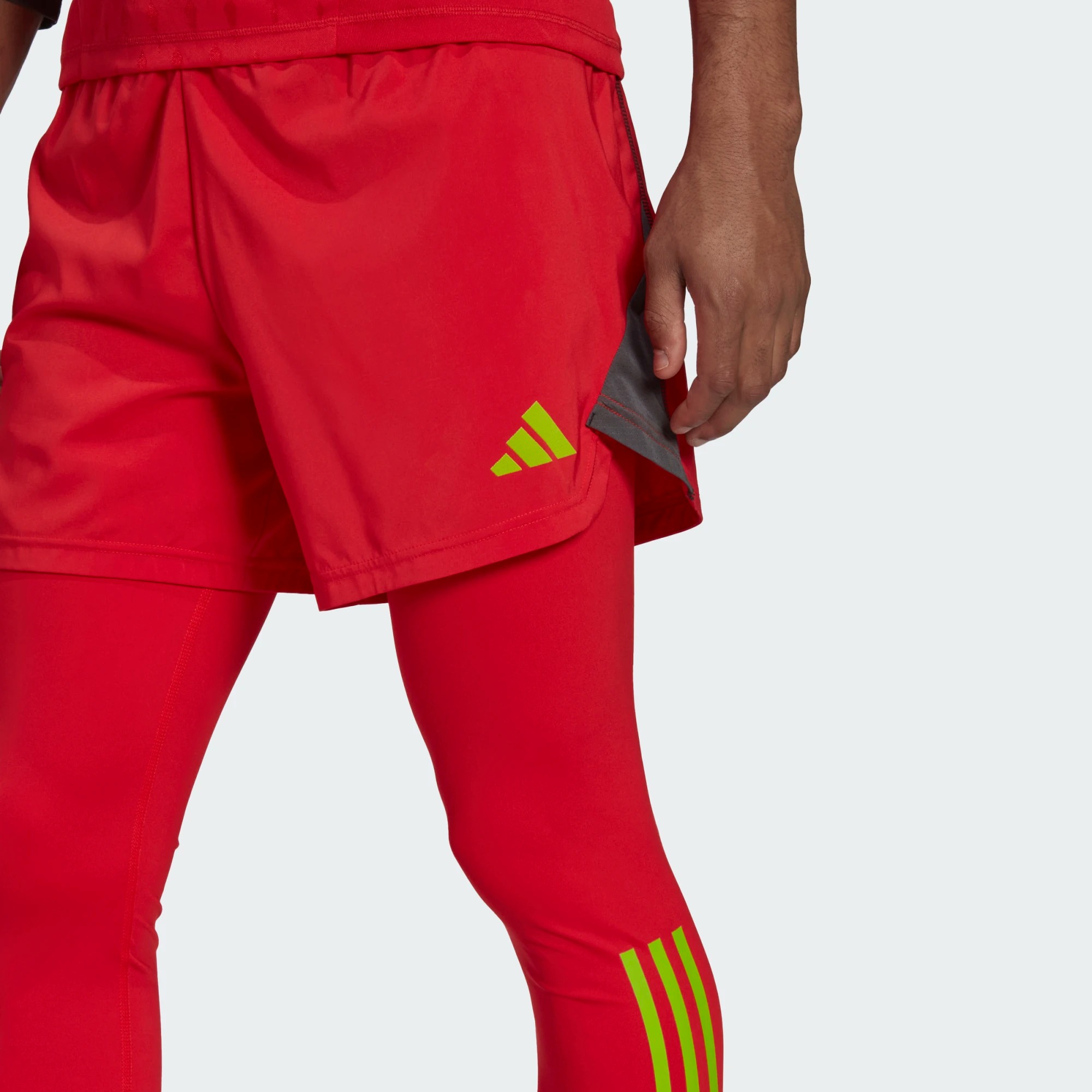 ADIDAS T23 PROMO GK TIGHT TEAM CORE RED/TEAM SEMI SOLAR GREEN