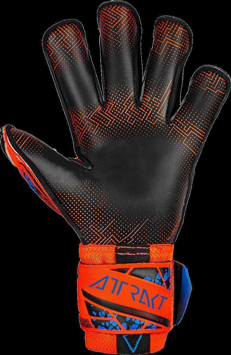 REUSCH ATTRAKT GOLD X EVOLUTION GLUEPRINT HYPER ORANGE/ELECTRIC BLUE/BLACK