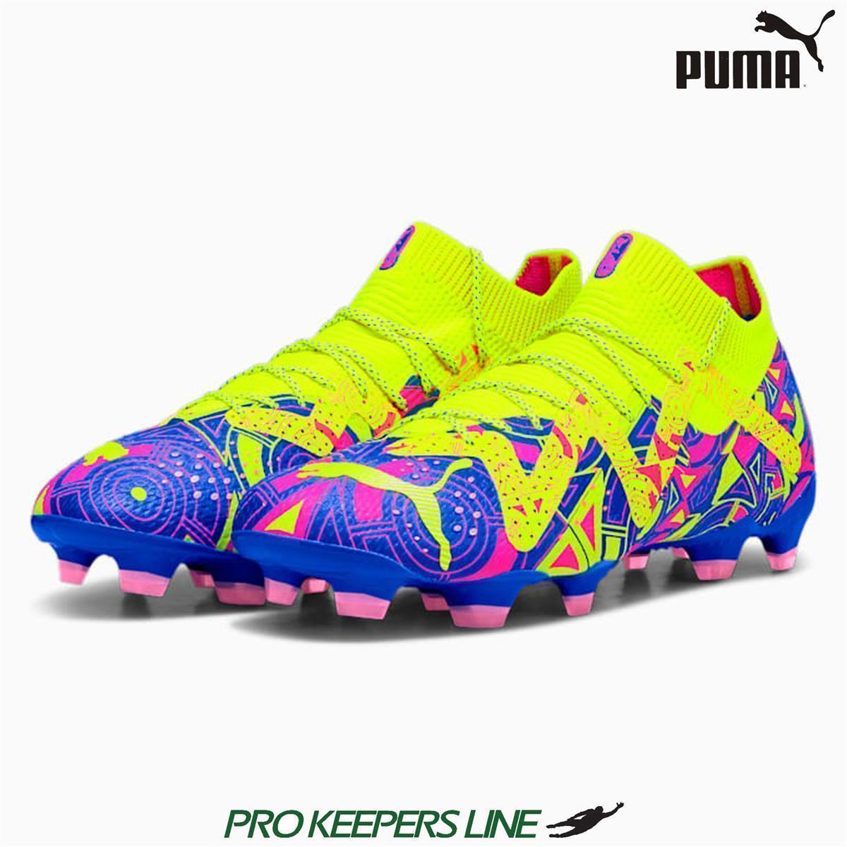 PUMA FUTURE ULTIMATE ENERGY FG AG ULTRA BLUE YELLOW ALERT LUMINOUS PINK