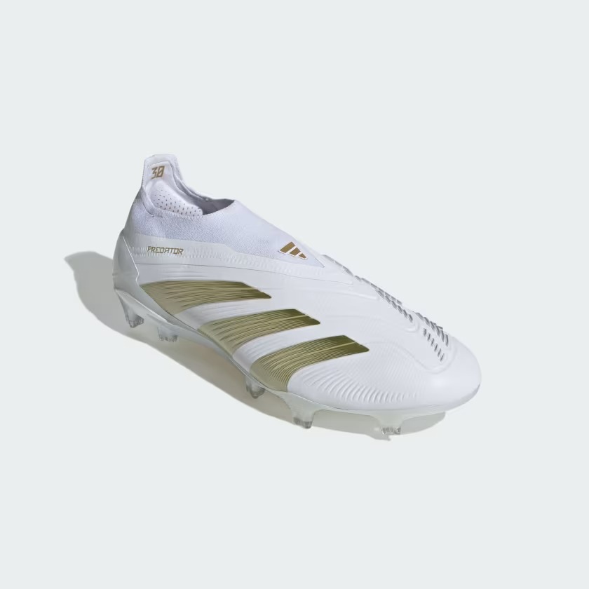 ADIDAS PREDATOR ELITE LL FG FOOTWEAR WHITE/METALLIC GOLD/FOOTWEAR WHITE