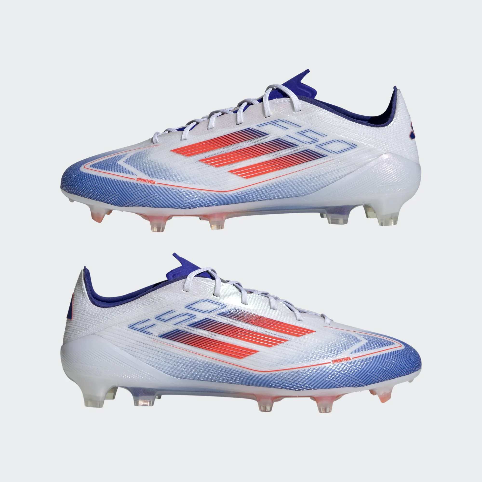 ADIDAS F50 ELITE FG WHITE/SOLAR RED/LUCID BLUE