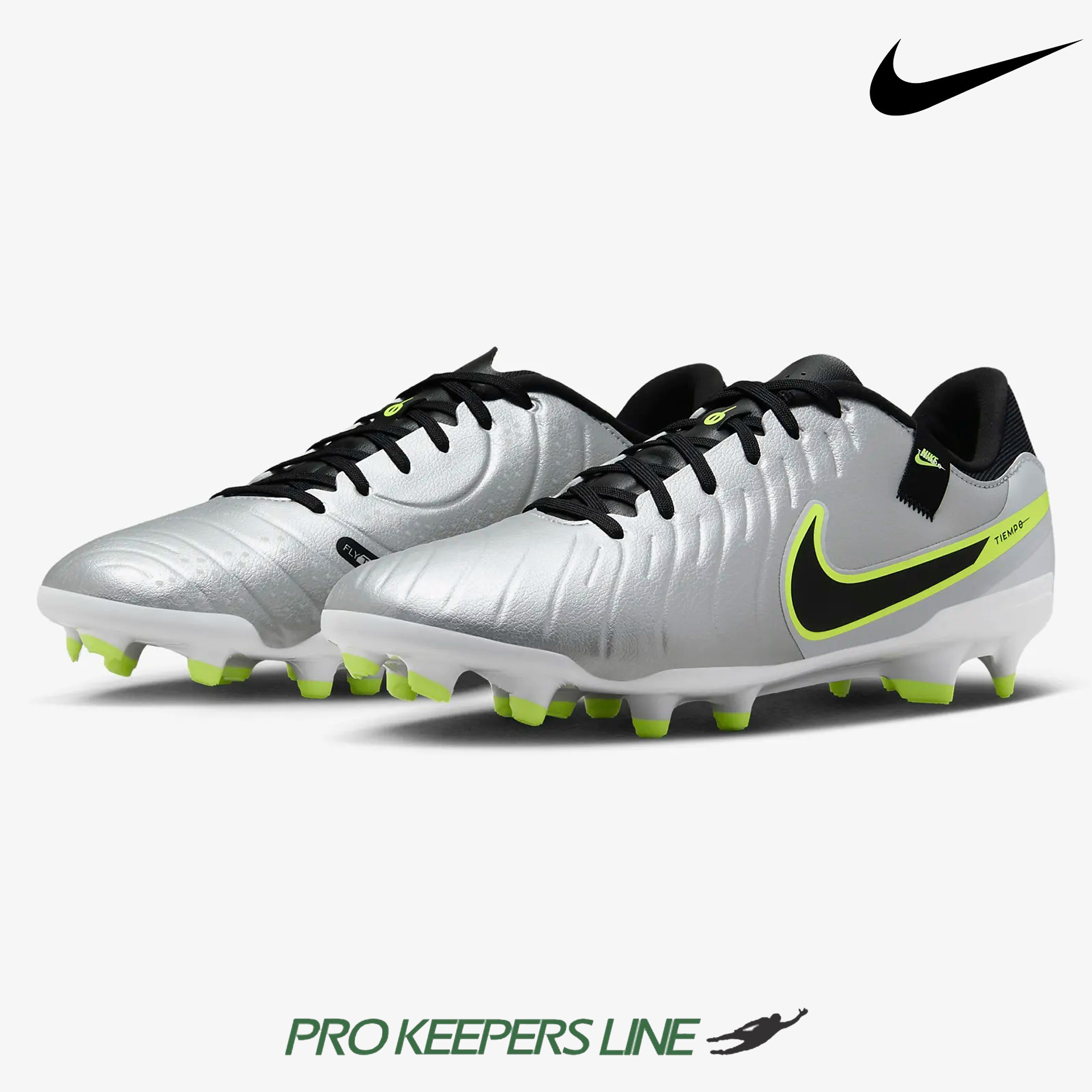 NIKE TIEMPO LEGEND 10 ACADEMY METALLIC SILVER/VOLT/BLACK