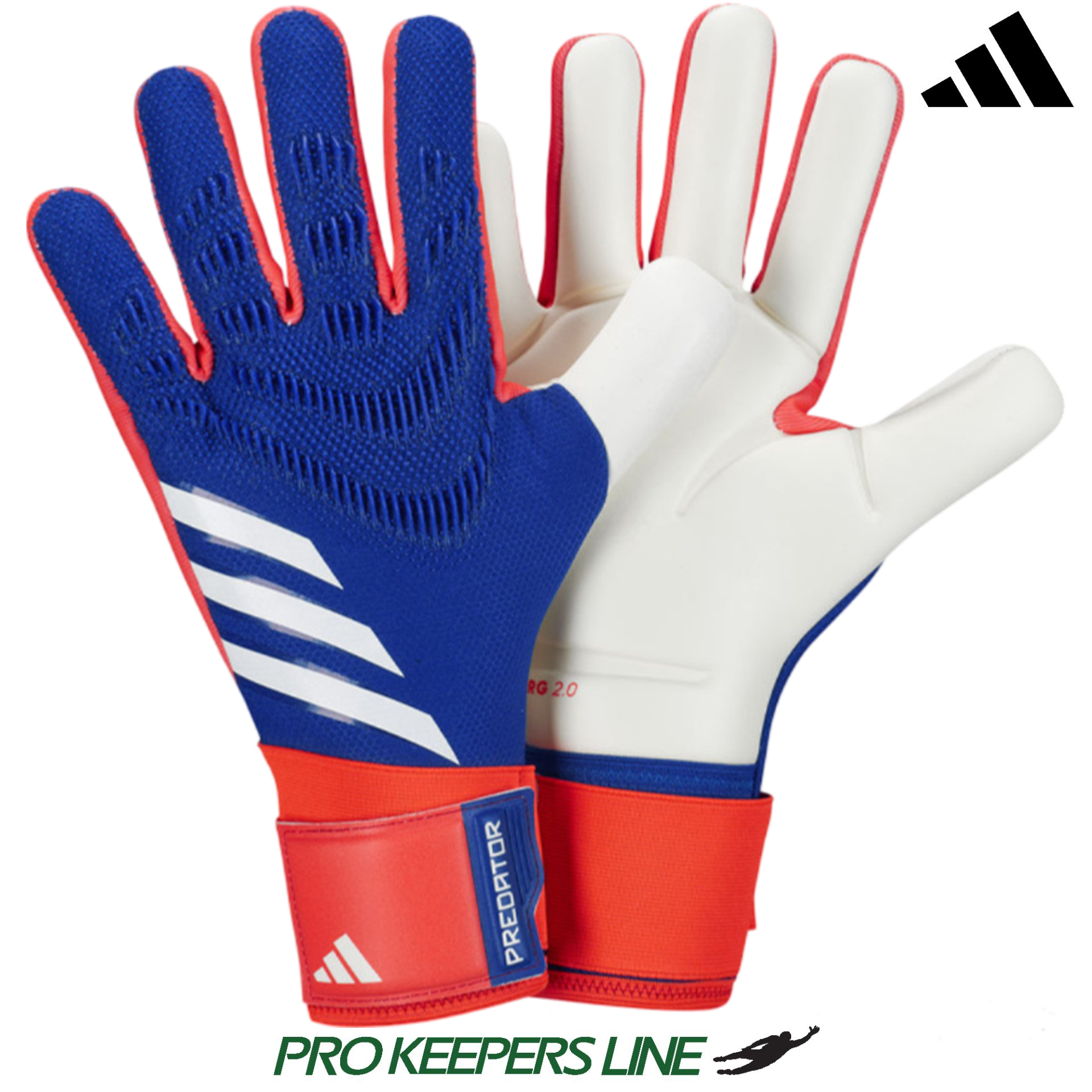 ADIDAS PREDATOR PRO JUNIOR LUCID BLUE/SOLAR RED/WHITE