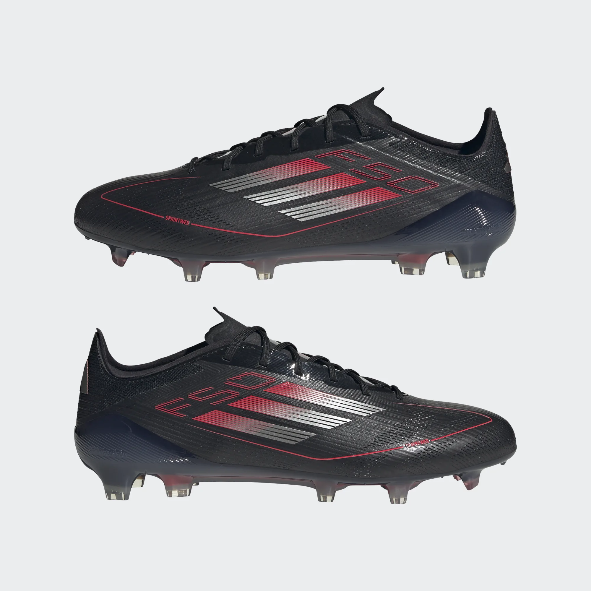 ADIDAS F50 ELITE FG CORE BLACK/IRON METALLIC/LUCID RED