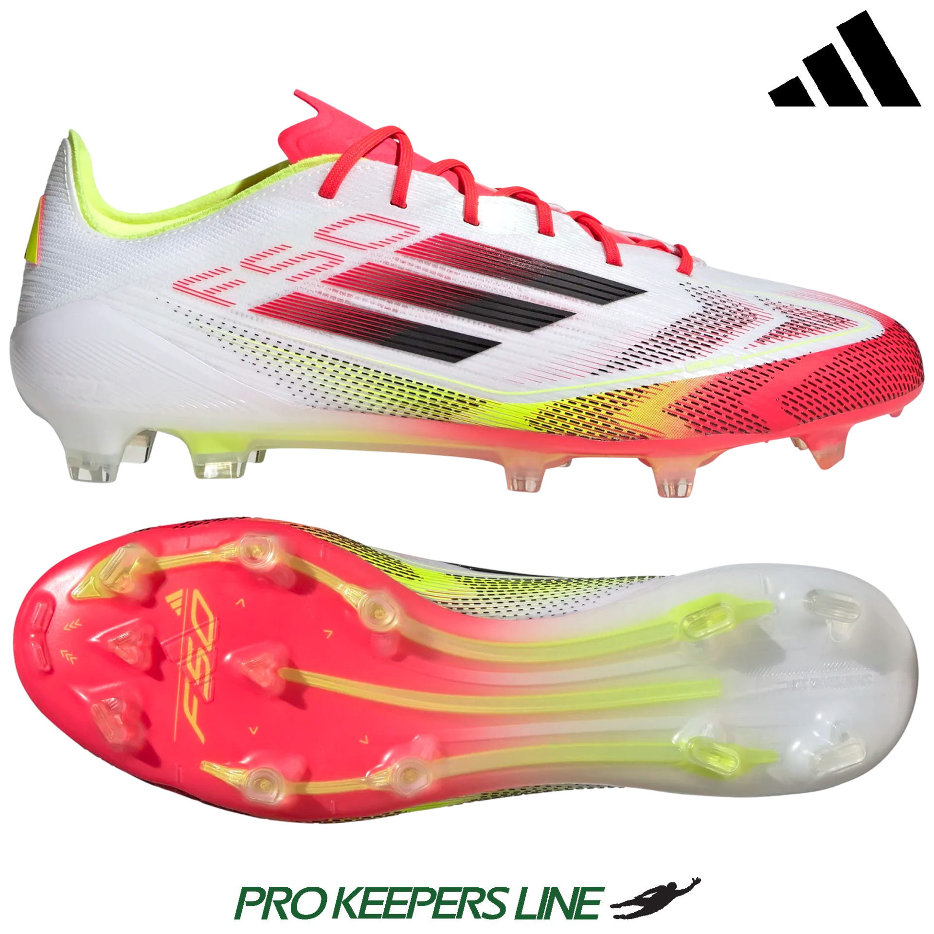 ADIDAS F50 ELITE FG WHITE/BLACK/SOLAR YELLOW