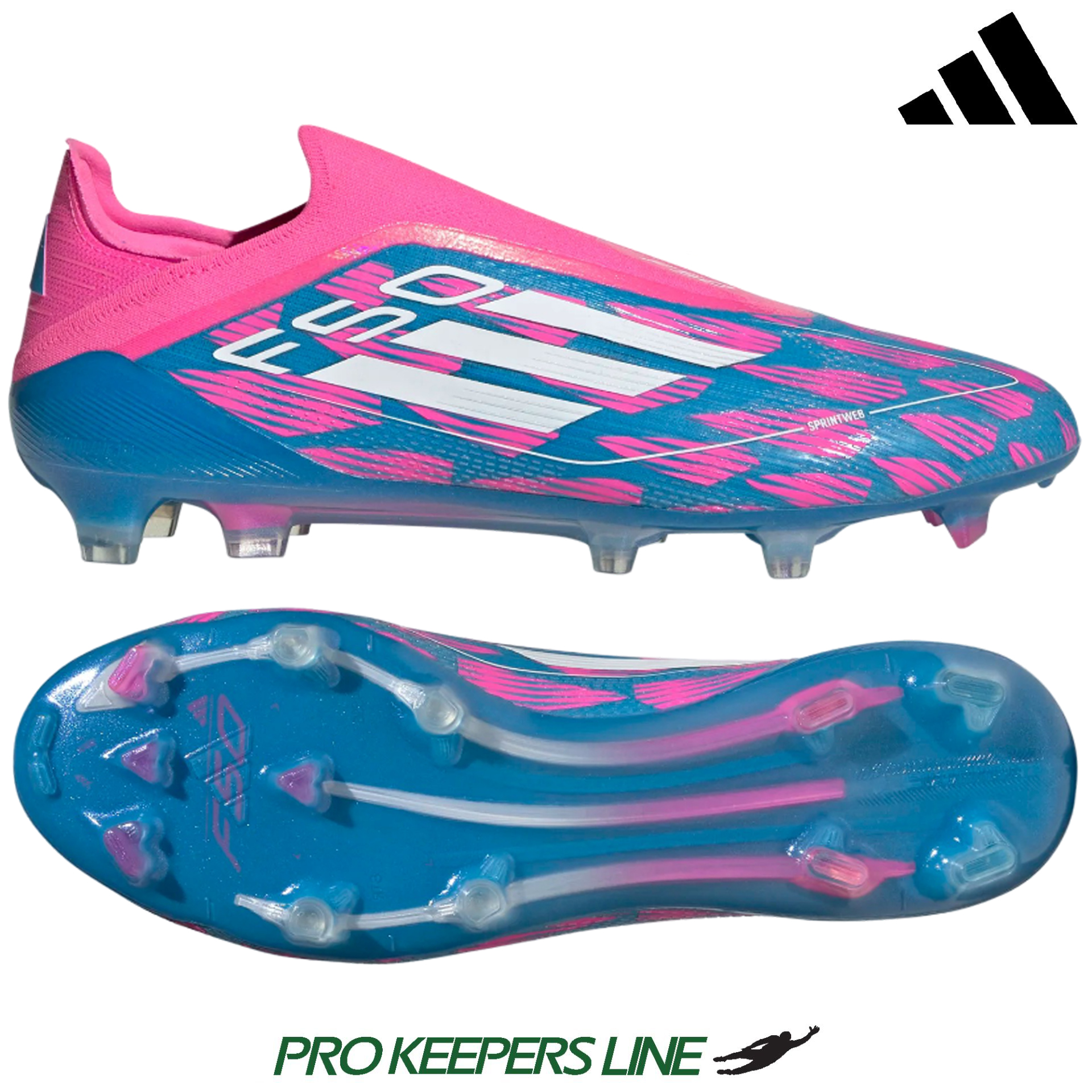 ADIDAS F50 ELITE LL FG SOLAR BLUE/WHITE/SOLAR PINK