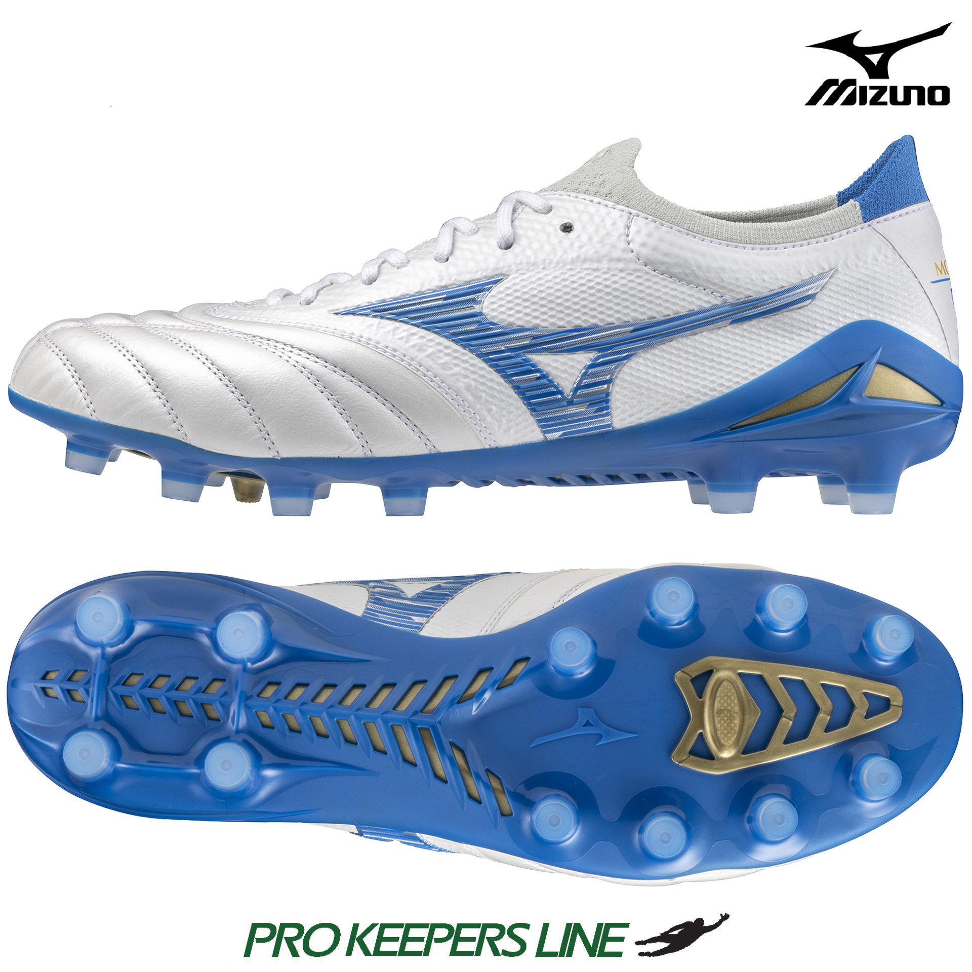 MIZUNO MORELIA NEO IV BETA JAPAN MD WHITE/LASER BLUE