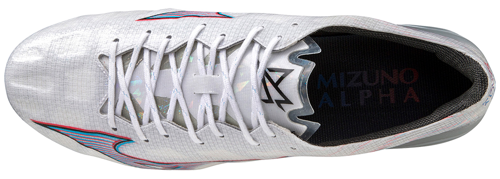 MIZUNO ALPHA ELITE WHITE/IGNITION RED/BLUE