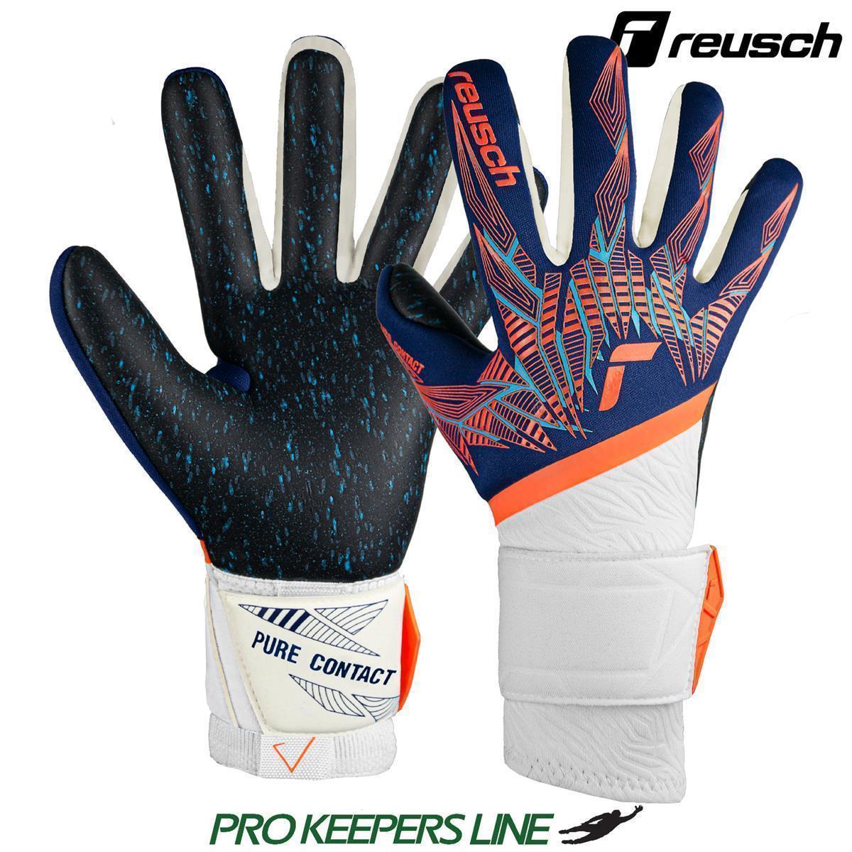 REUSCH PURE CONTACT FUSION PREMIUM BLUE/ELECTRIC ORANGE/BLACK