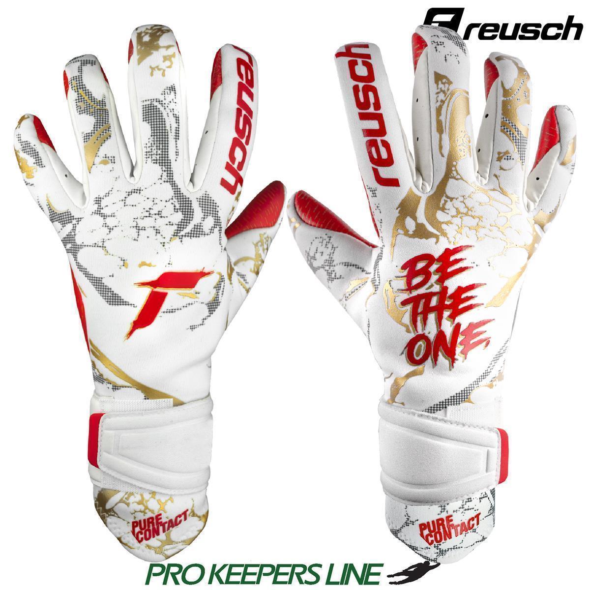 REUSCH PURE CONTACT GOLD X GLUEPRINT WHITE/GOLD/FIERY RED