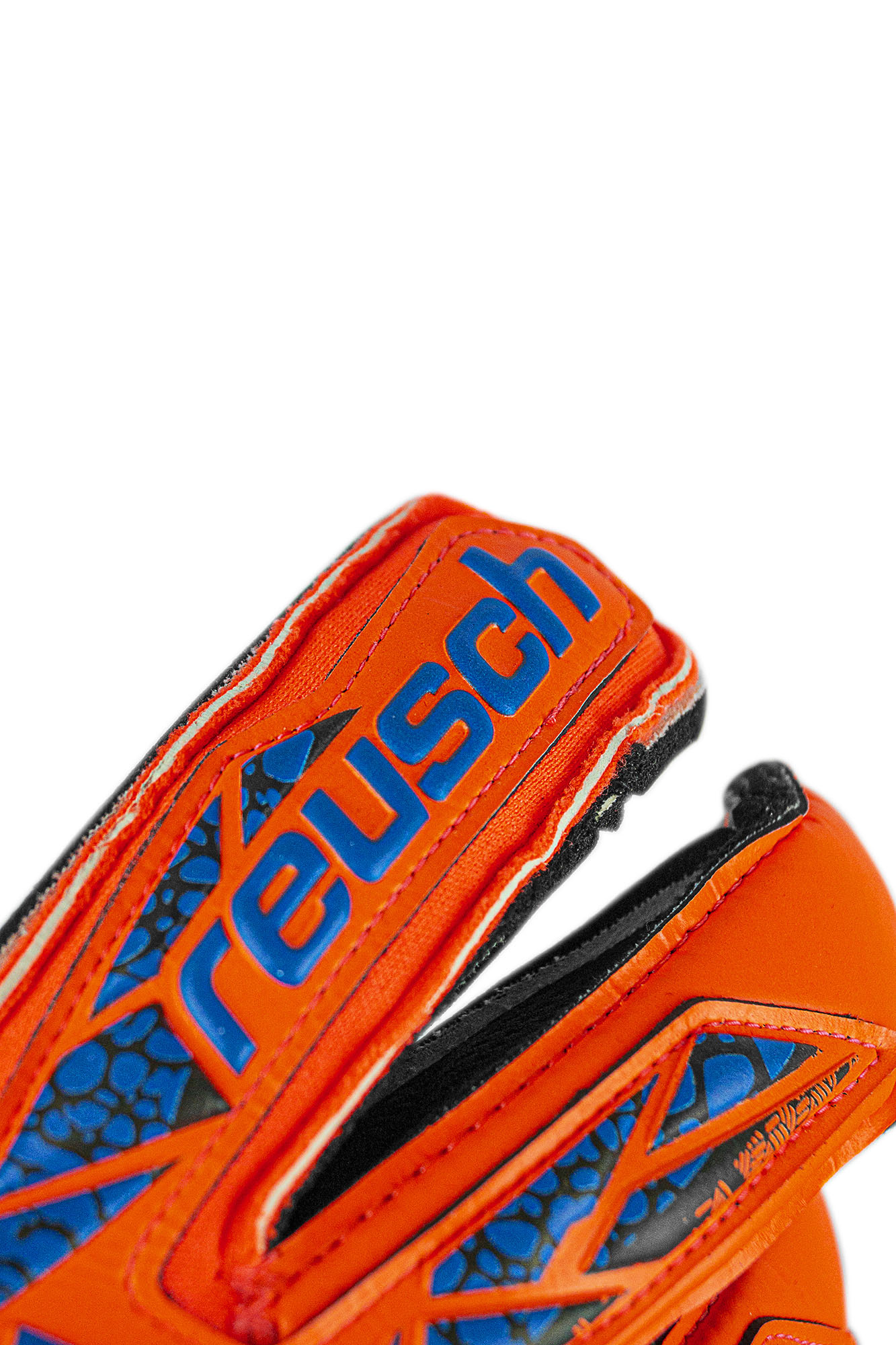 REUSCH ATTRAKT GOLD X EVOLUTION GLUEPRINT HYPER ORANGE/ELECTRIC BLUE/BLACK