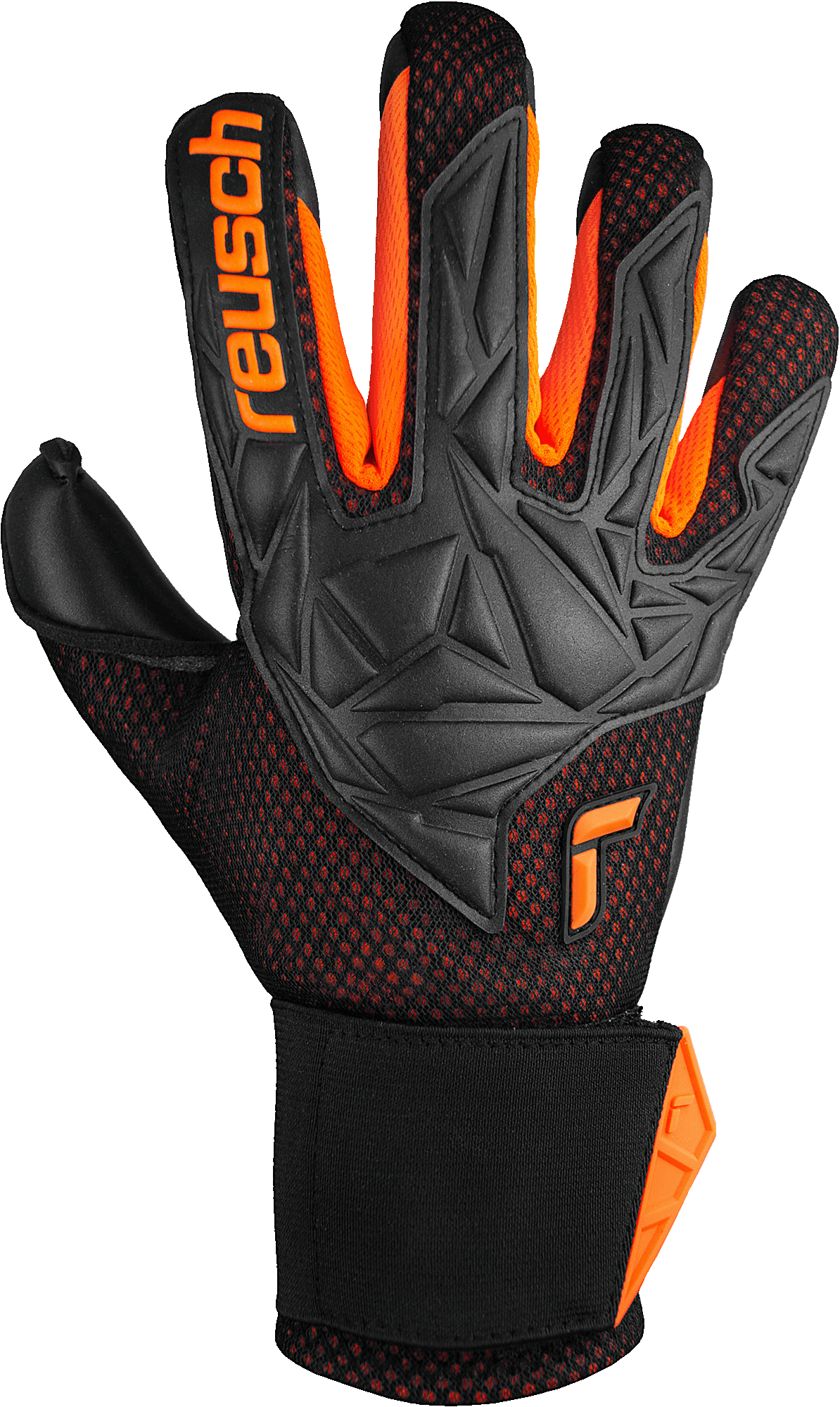 REUSCH ATTRAKT INFINITY AIRVENT BLACK/SHOCKING ORANGE