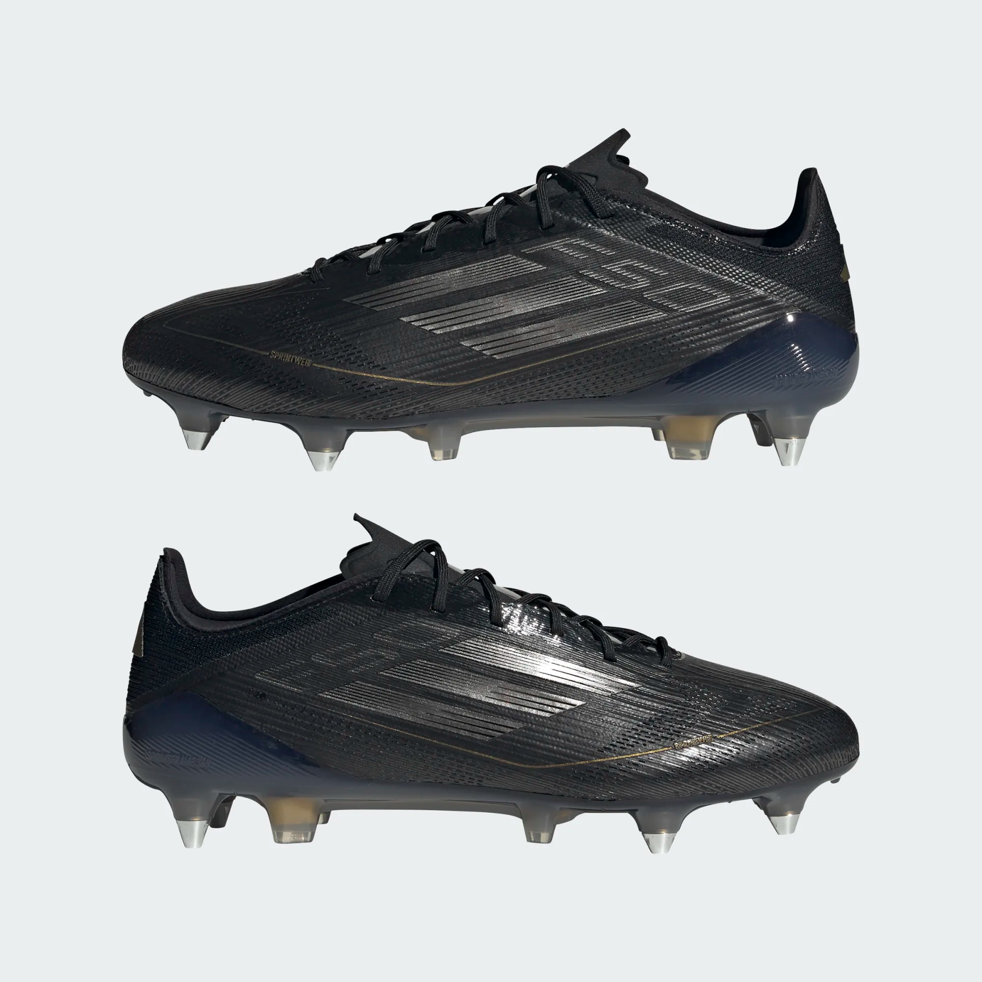 ADIDAS F50 ELITE SG BLACK/IRON METALLIC/GOLD METALLIC