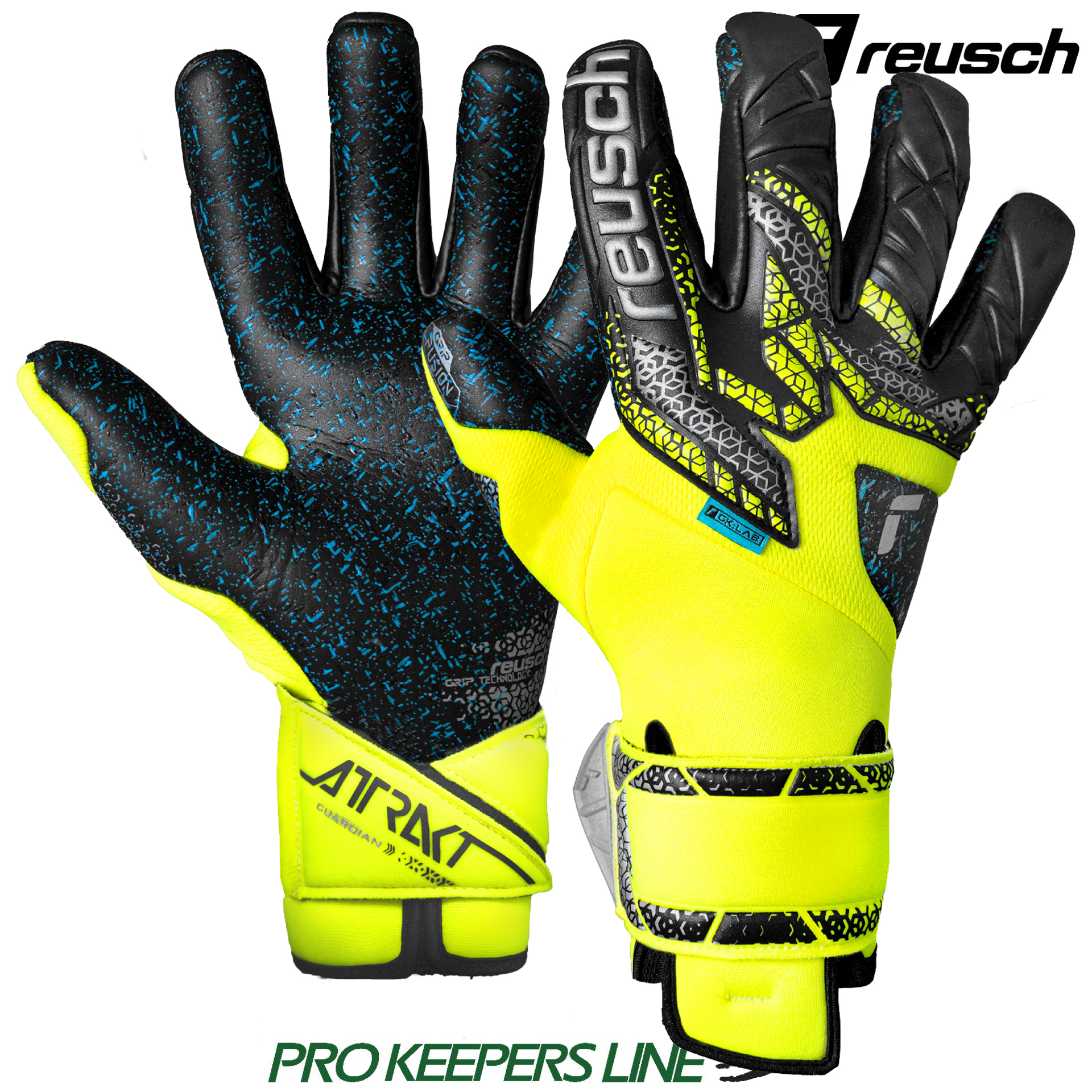 REUSCH ATTRAKT FUSION GUARDIAN SAFE YELLOW/SILVER/BLACK