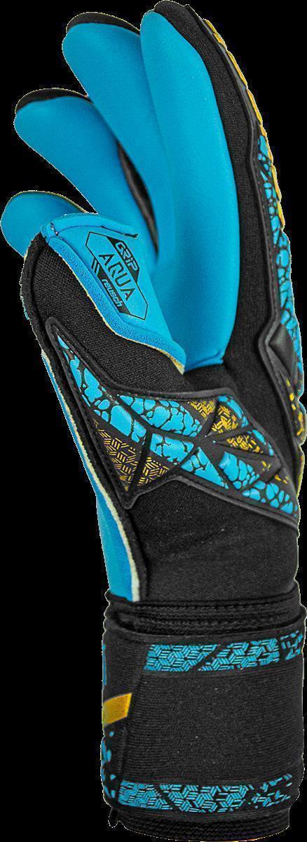 REUSCH ATTRAKT AQUA FINGER SUPPORT BLACK/GOLD/AQUA