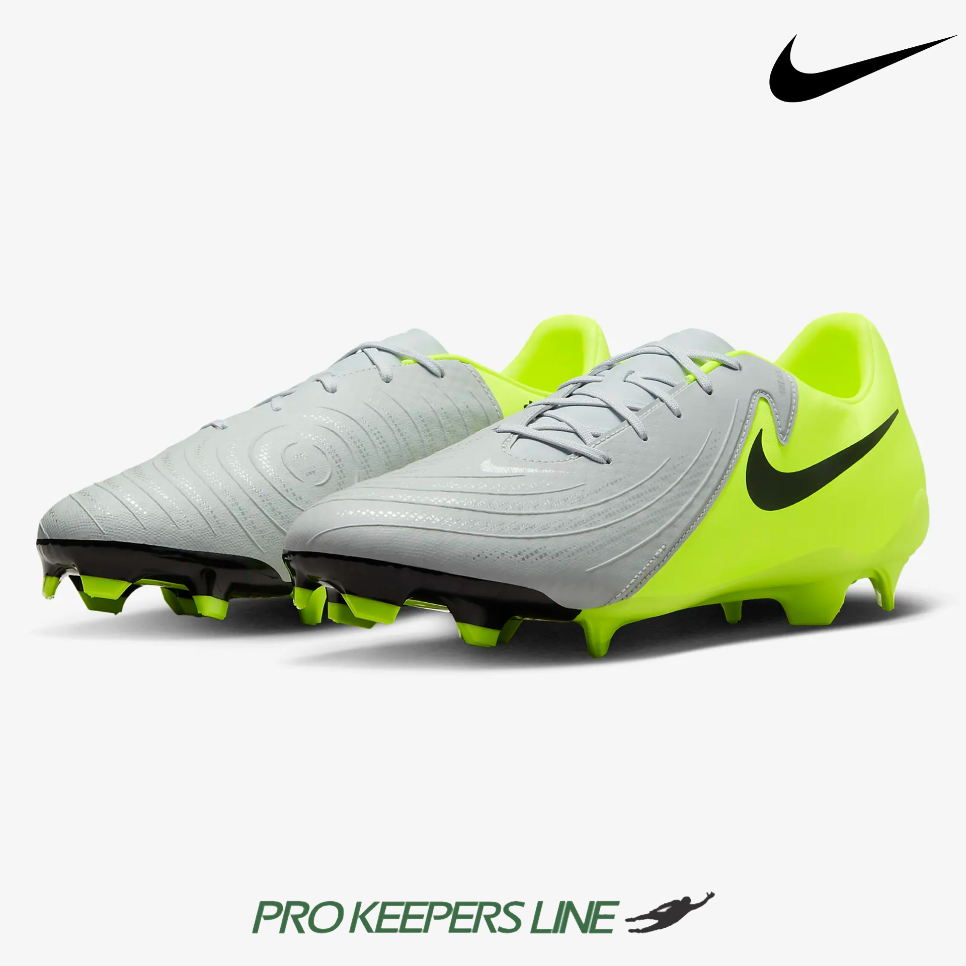 NIKE PHANTOM GX II ACADEMY FG/MG METALLIC SILVER/VOLT/BLACK