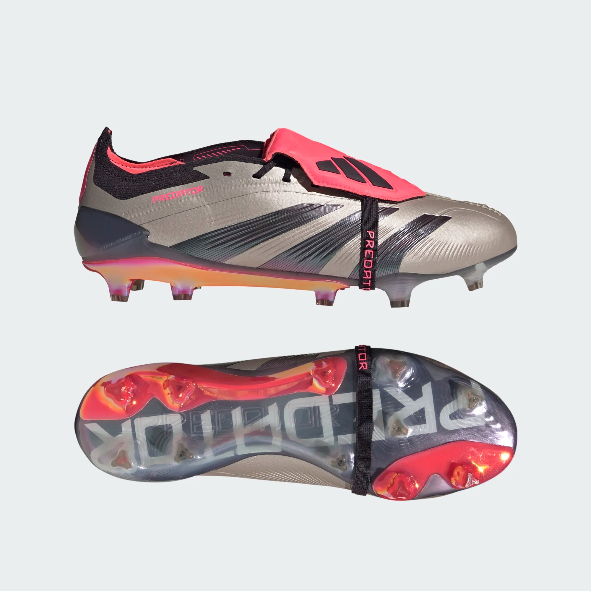 ADIDAS PREDATOR ELITE FT FG PLATIN METALLIC/AURORA BLACK/CARBON