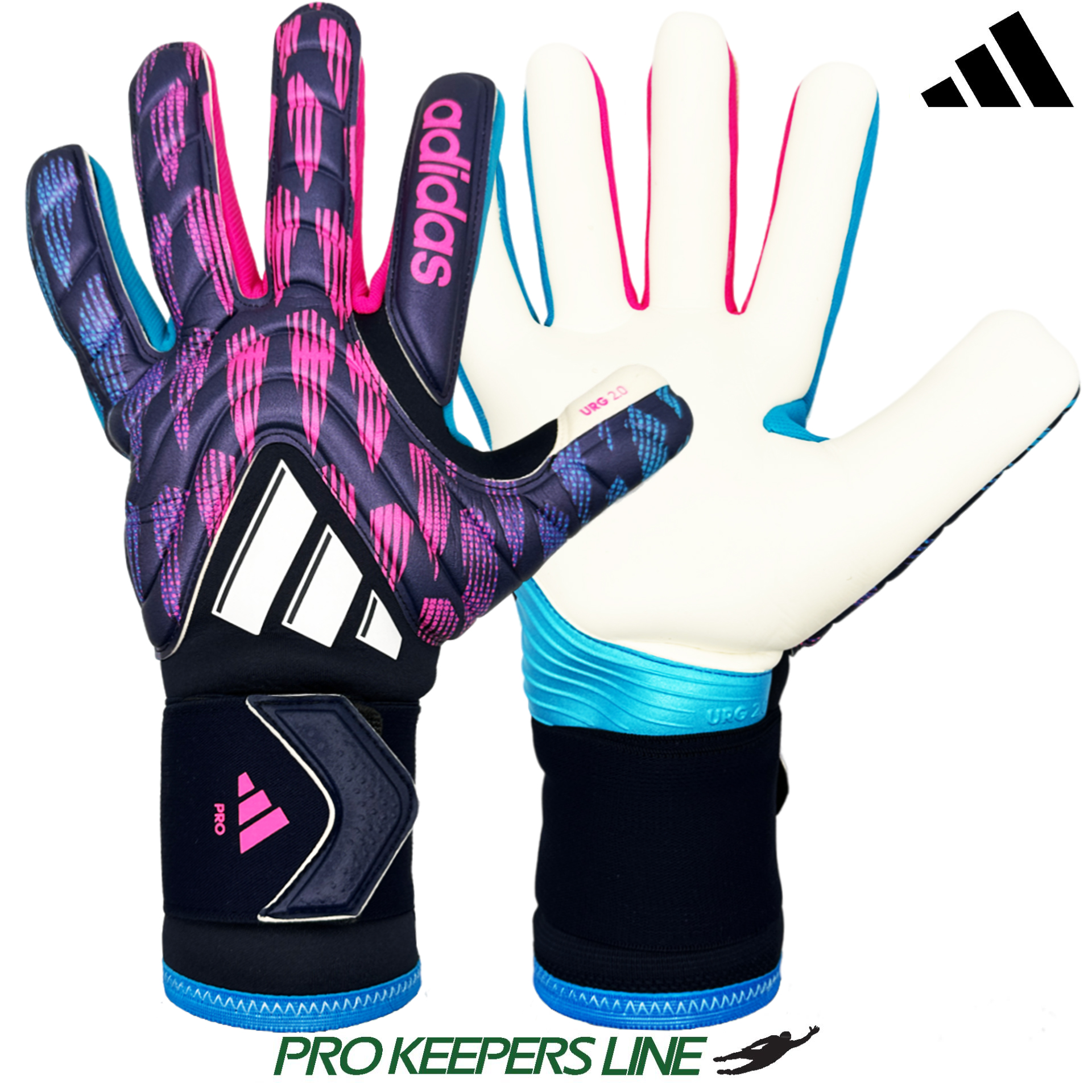 Blue adidas goalkeeper gloves online