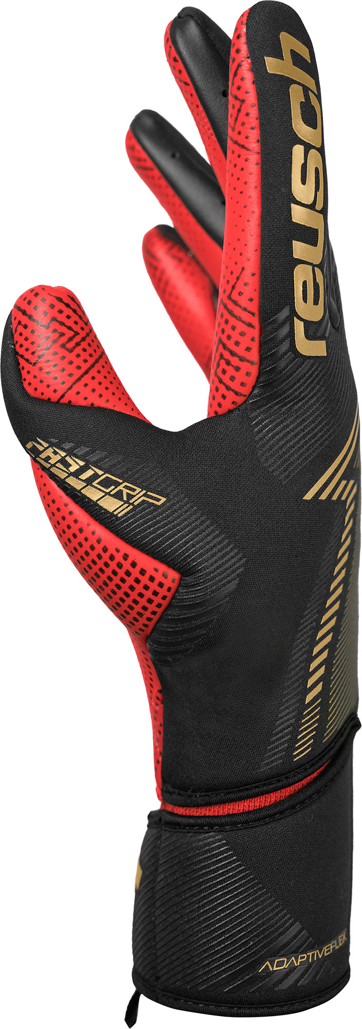 REUSCH FASTGRIP GOLD X GLUPRINT BLACK/GOLD/FIRY RED